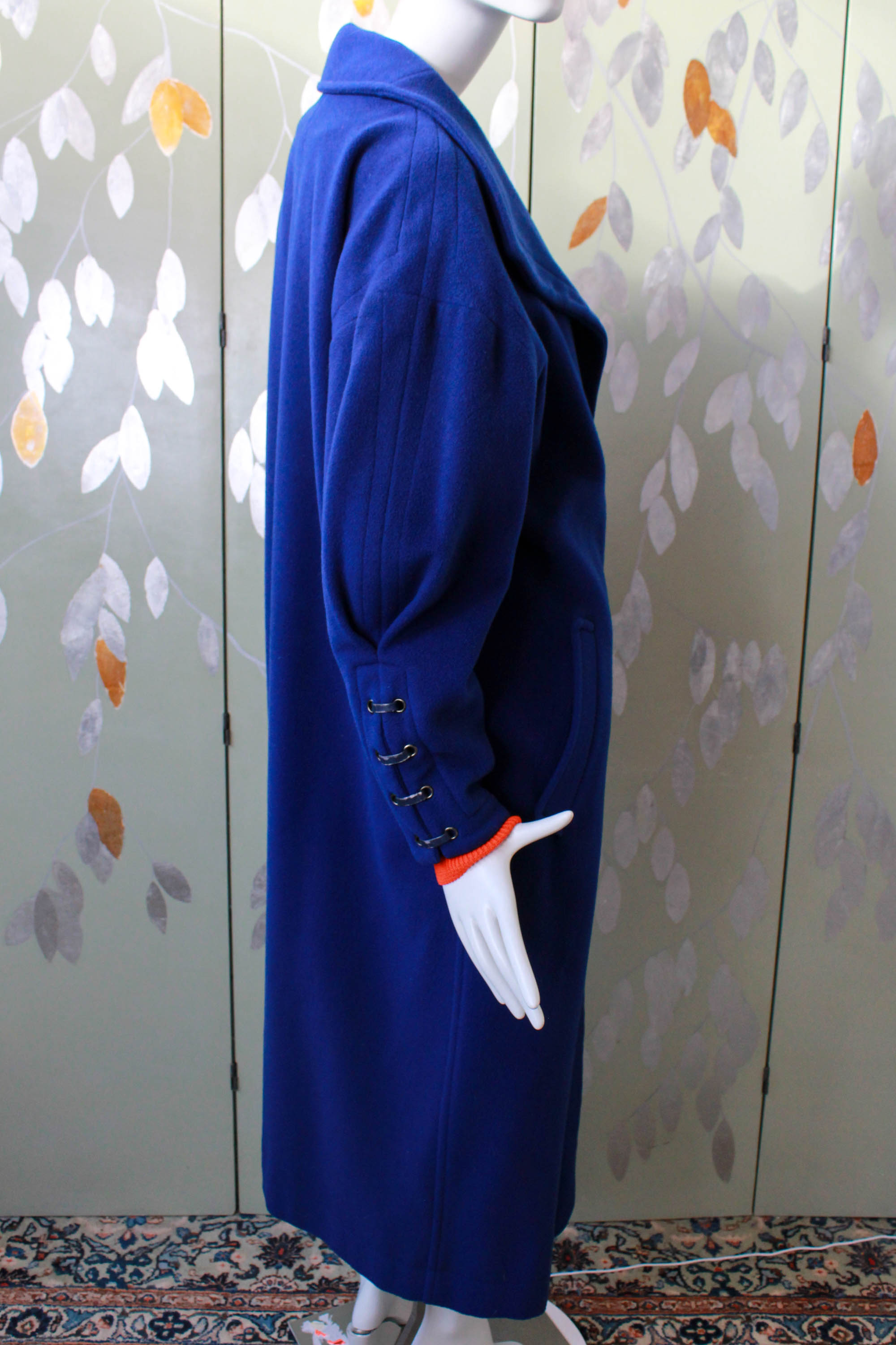 Vintage 1980s Claude Montana Royal Blue Coat, Large – Ian Drummond