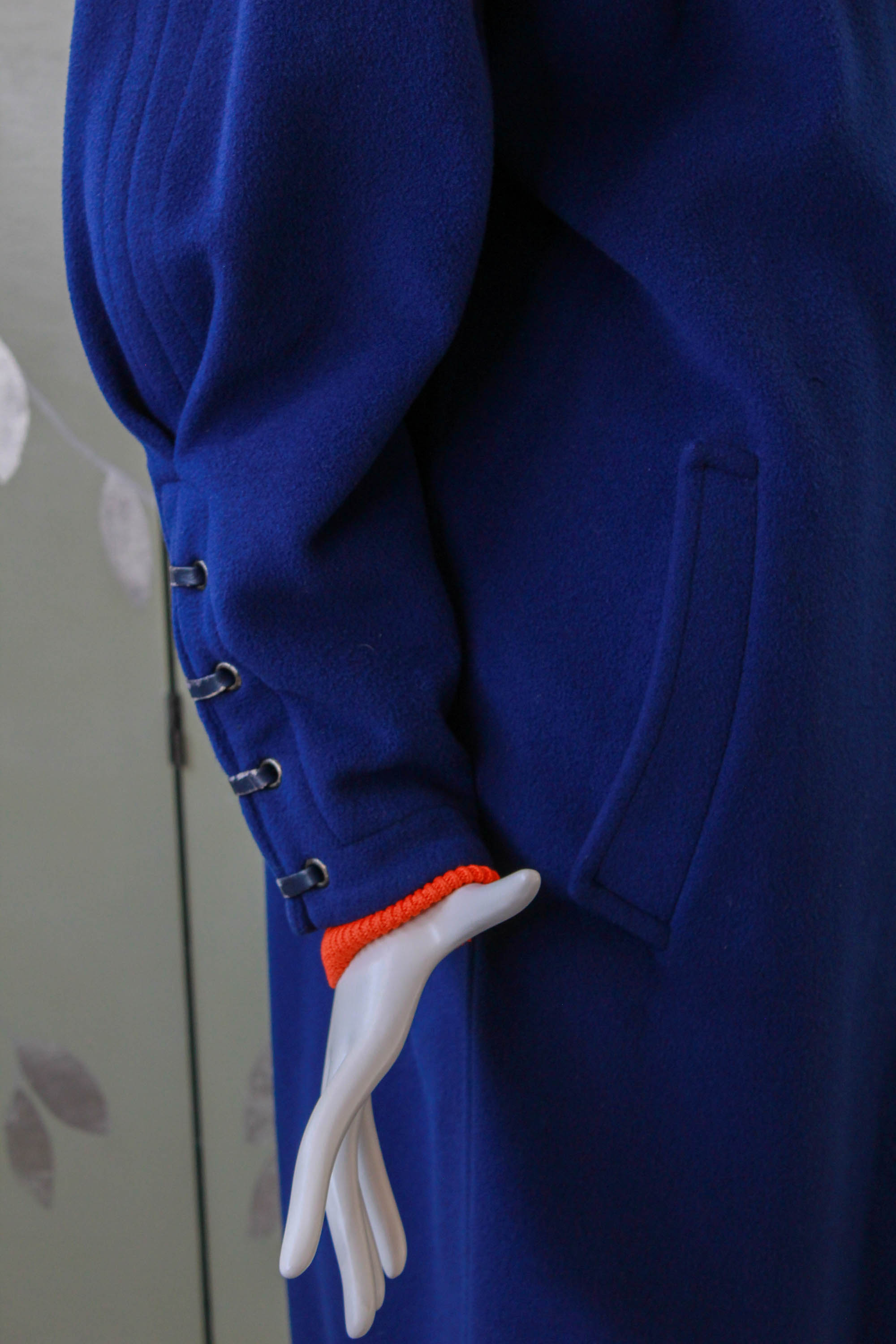Vintage 1980s Claude Montana Royal Blue Coat, Large – Ian Drummond