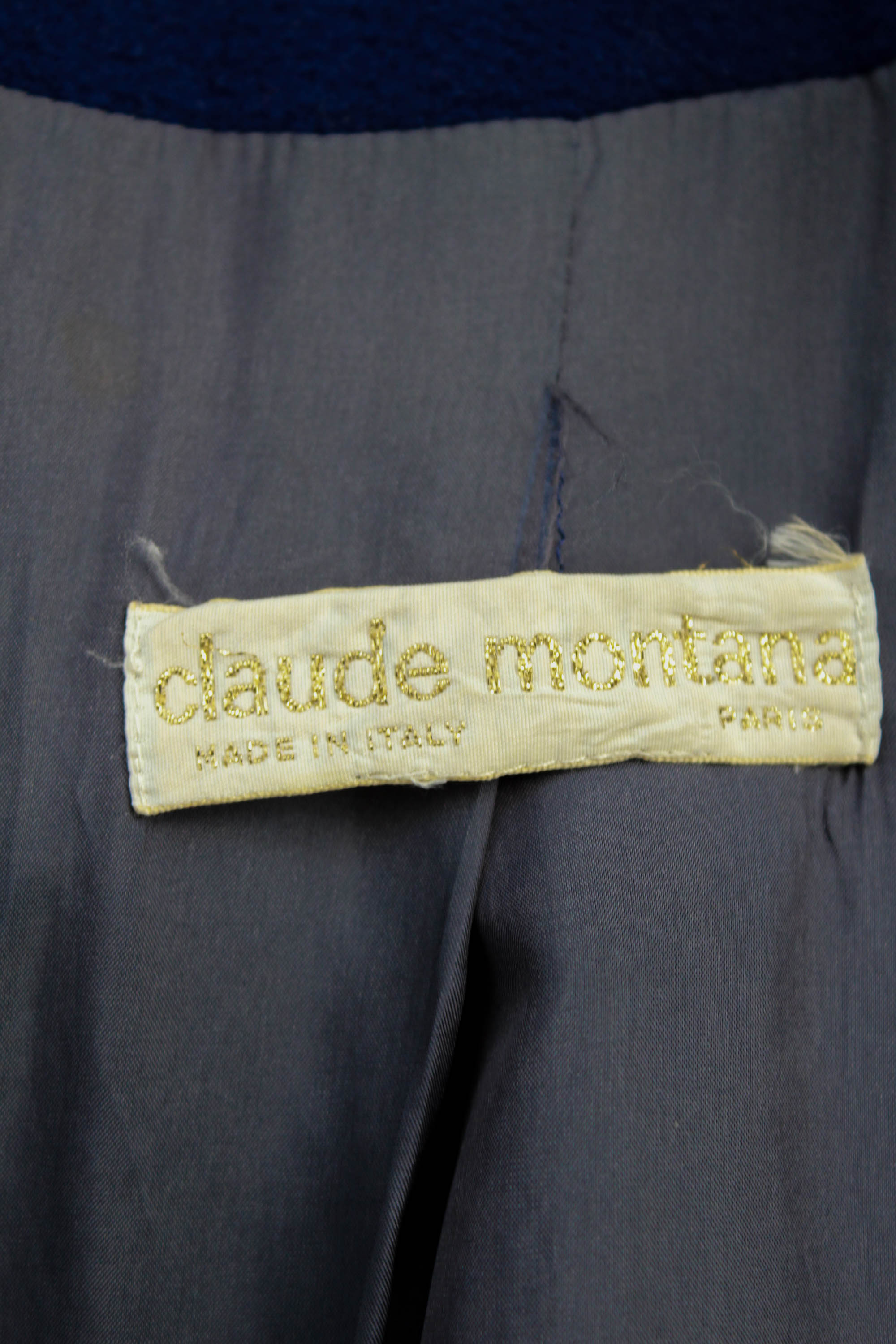Vintage 1980s Claude Montana Royal Blue Coat, Large – Ian Drummond