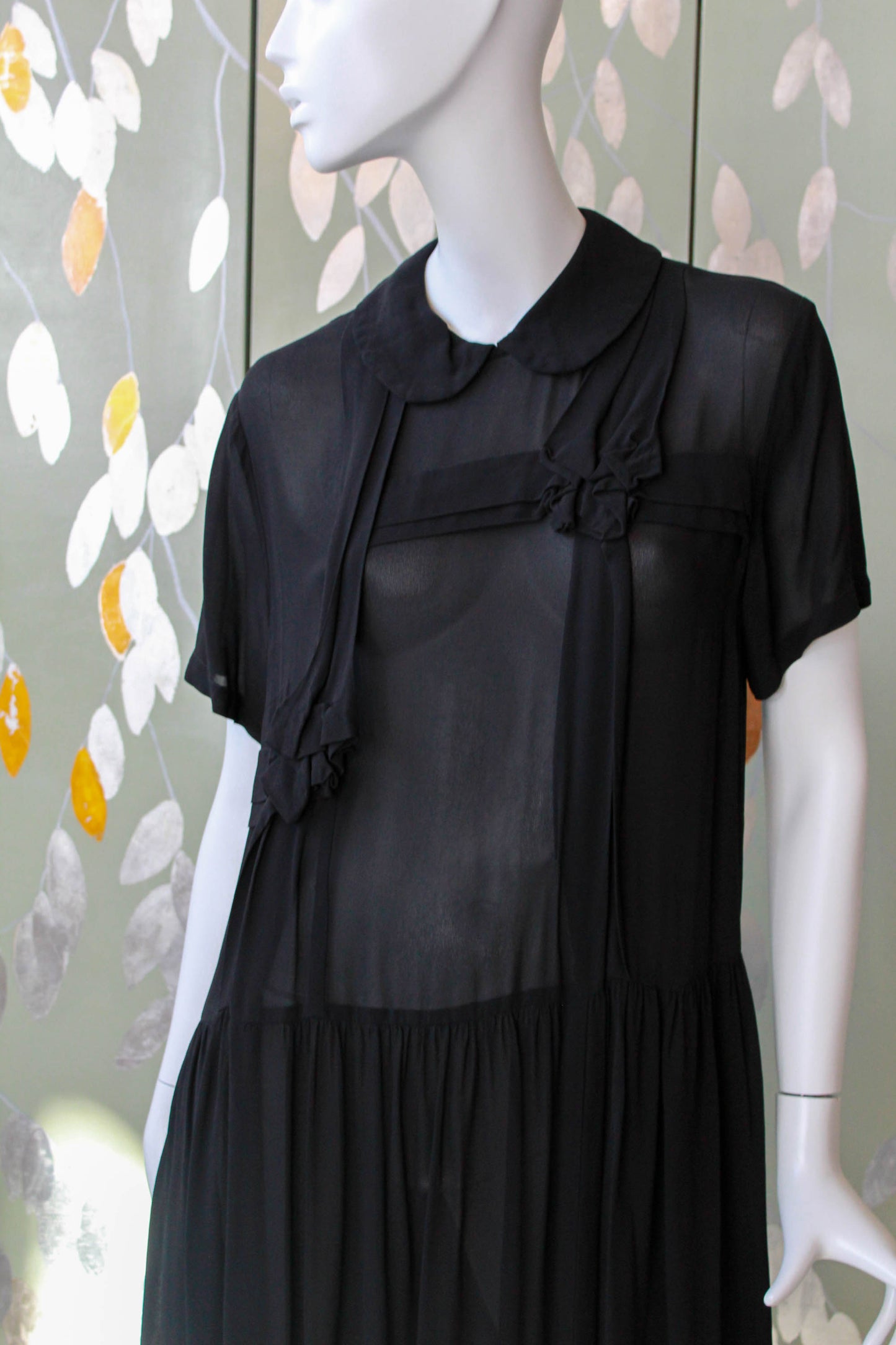 y2k Comme des Garçons Black Sheer Dress, Medium/Large – Ian Drummond Vintage
