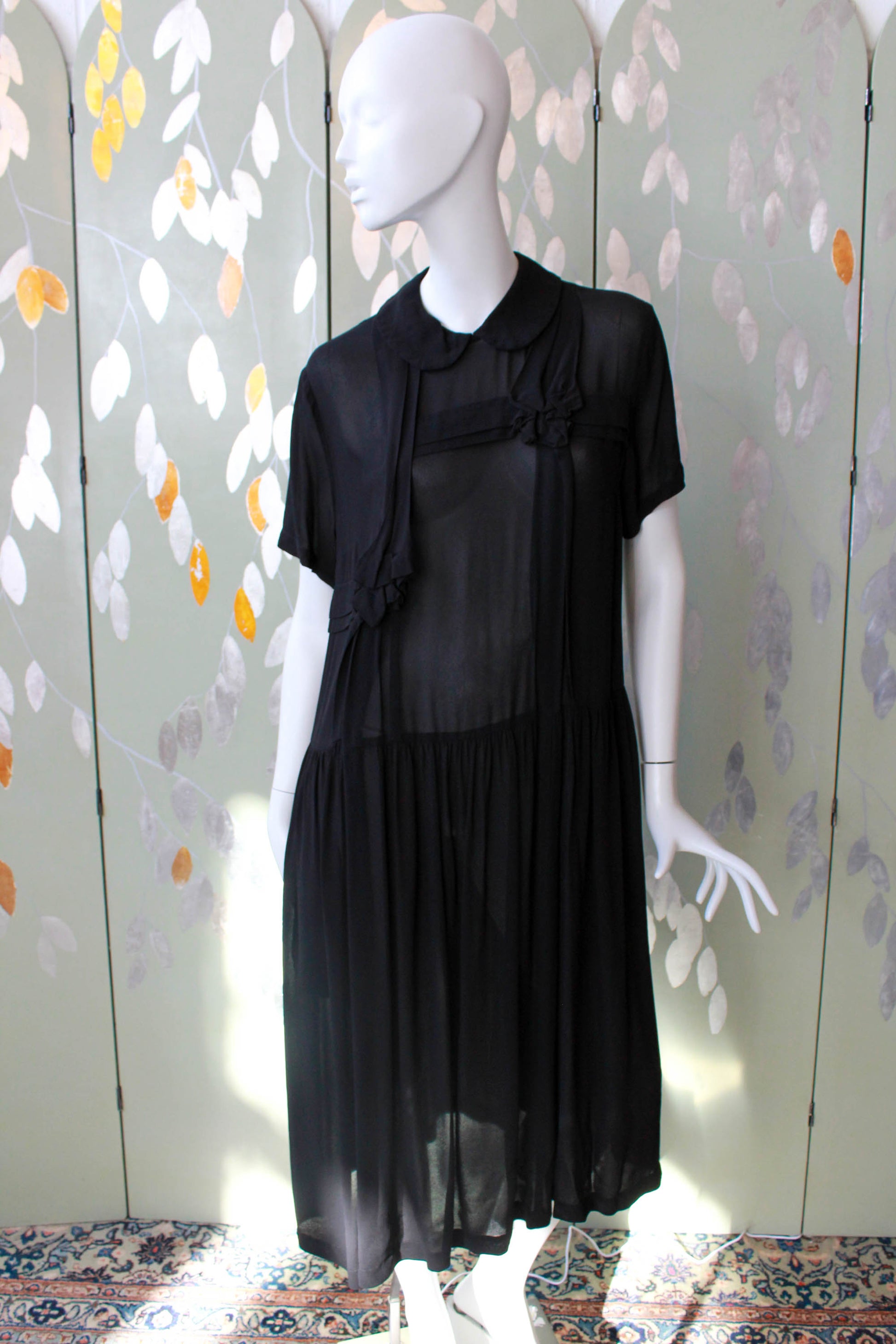  Black Sheer Dress