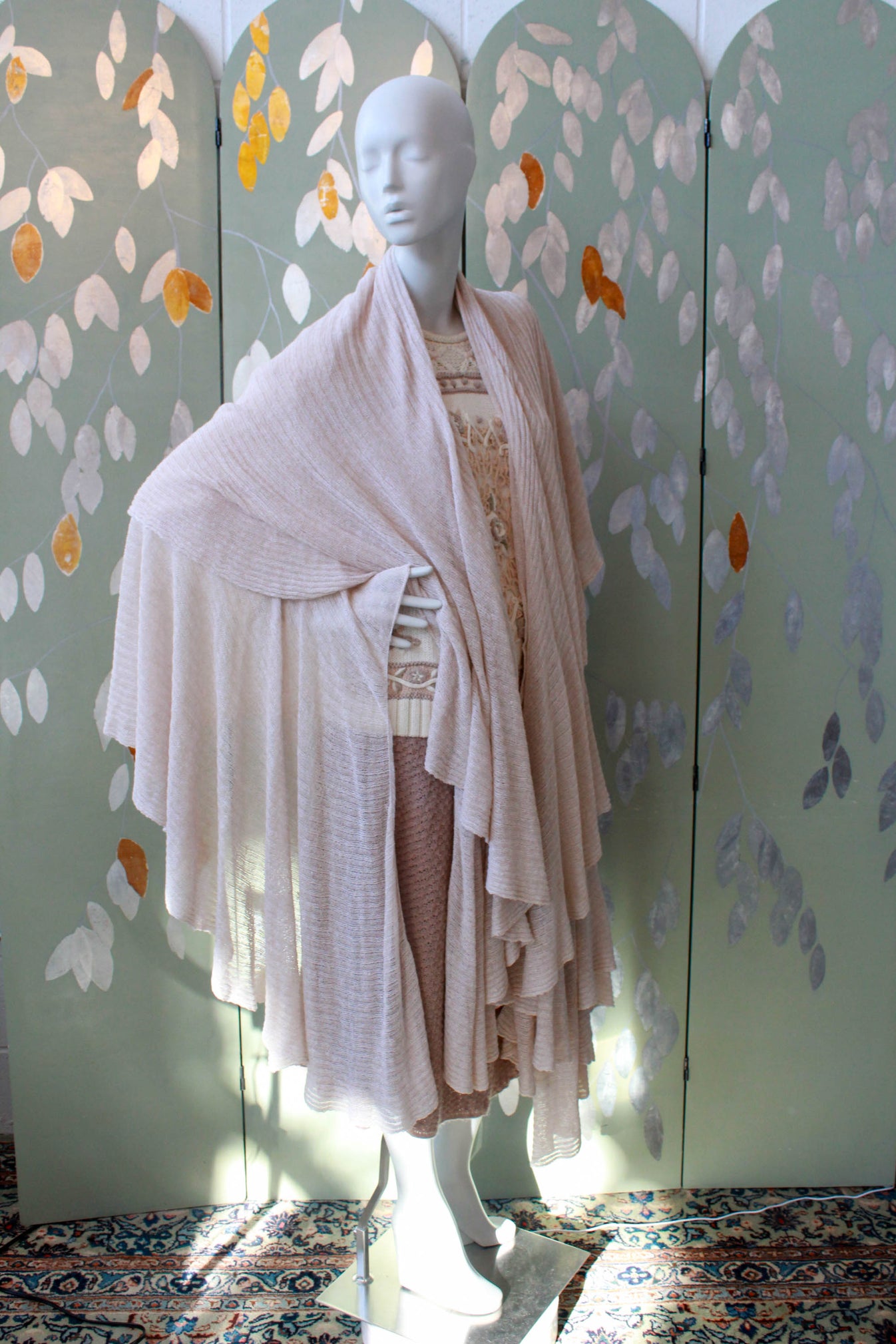 Ros Duke Shawl Cardigan Oatmeal main image 1