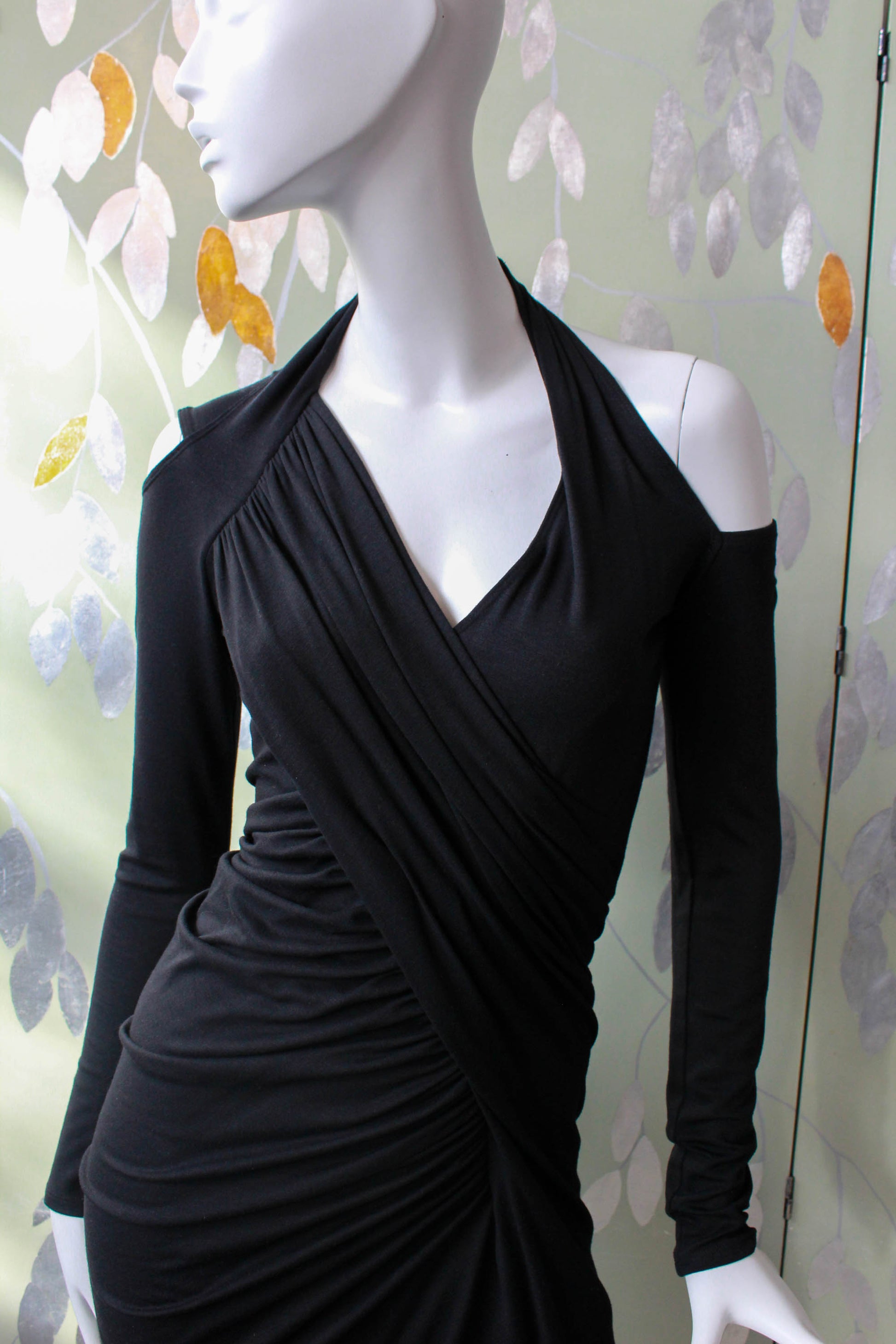Donna Karan Black Label Black Knit Dress, Small Ian Drummond Vintage Donna Karan Black Label Black Knit Dress, Small Ian Drummond Vintage
