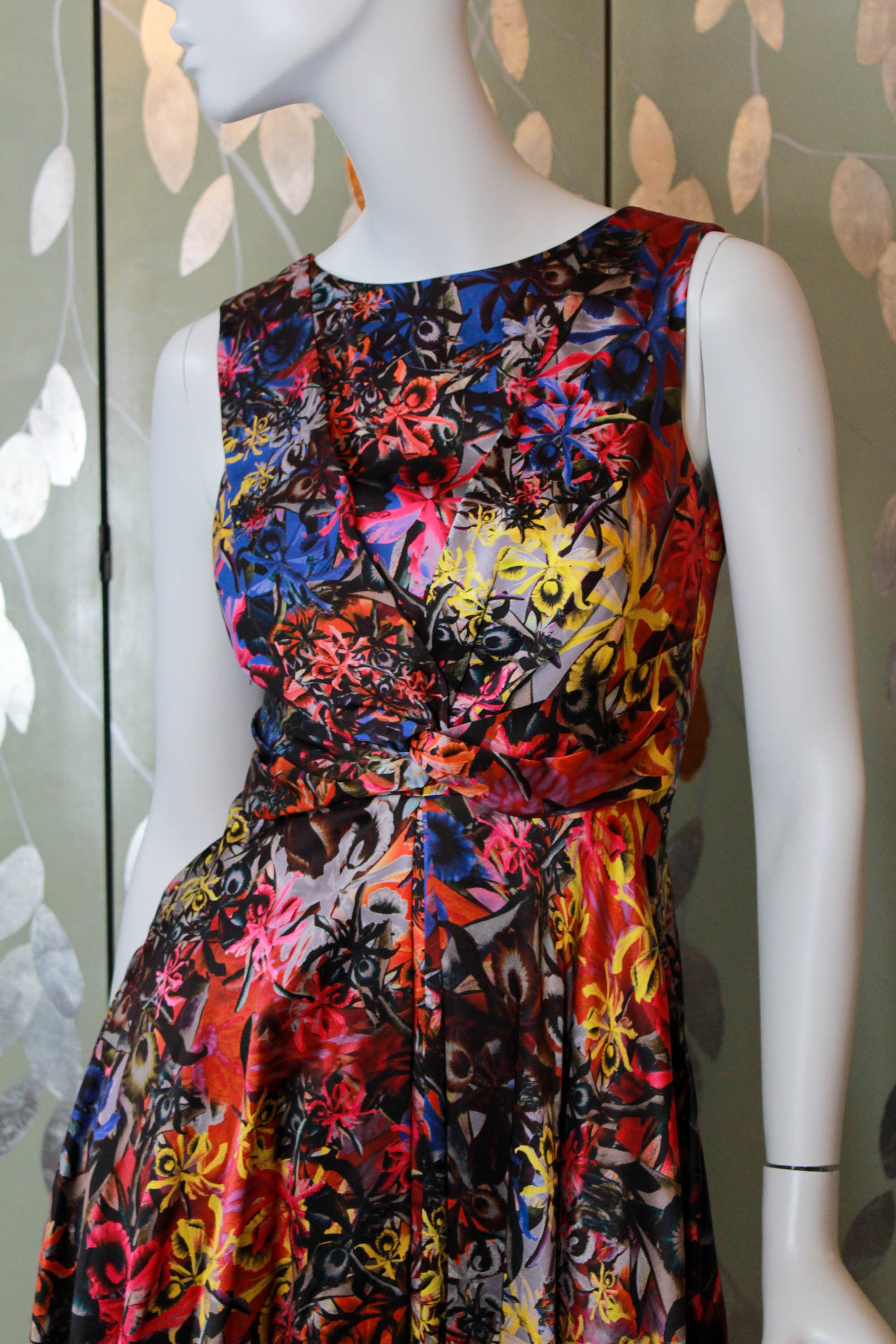 Erdem Silk Floral Print Dress, Small Ian Drummond Vintage Erdem Silk Floral Print Dress, Small Ian Drummond Vintage