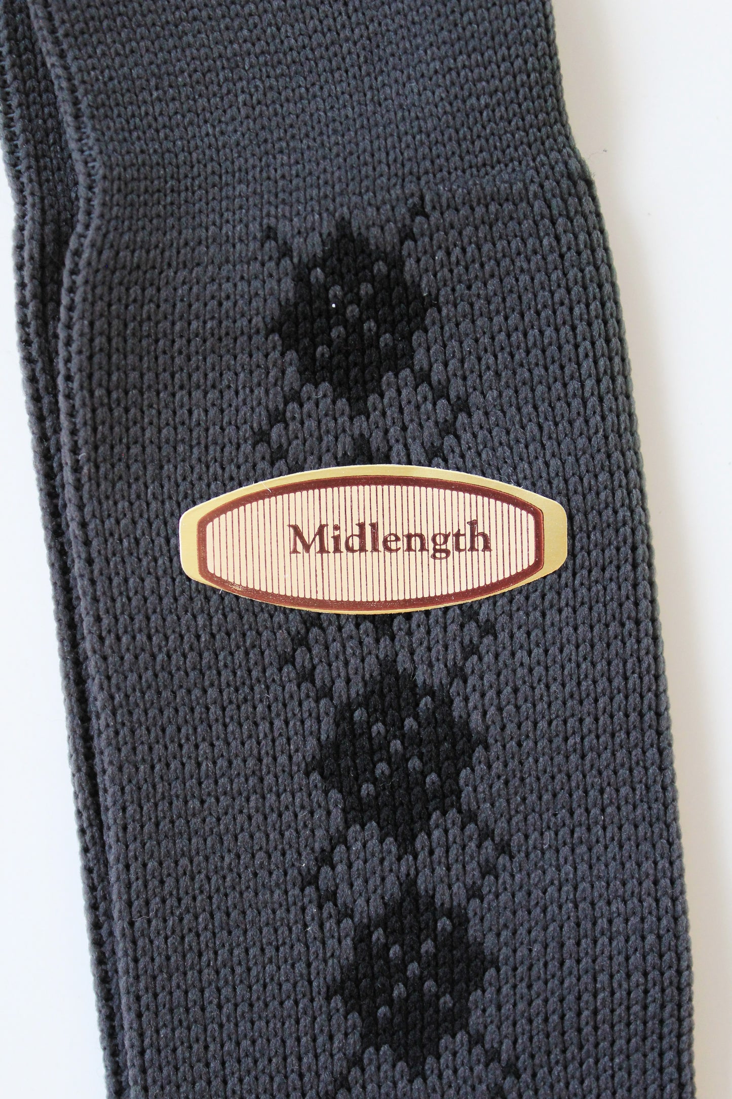 80s/90s Deadstock Christian Dior Grey Argyle Nylon Socks, Size 10-13, Multiples