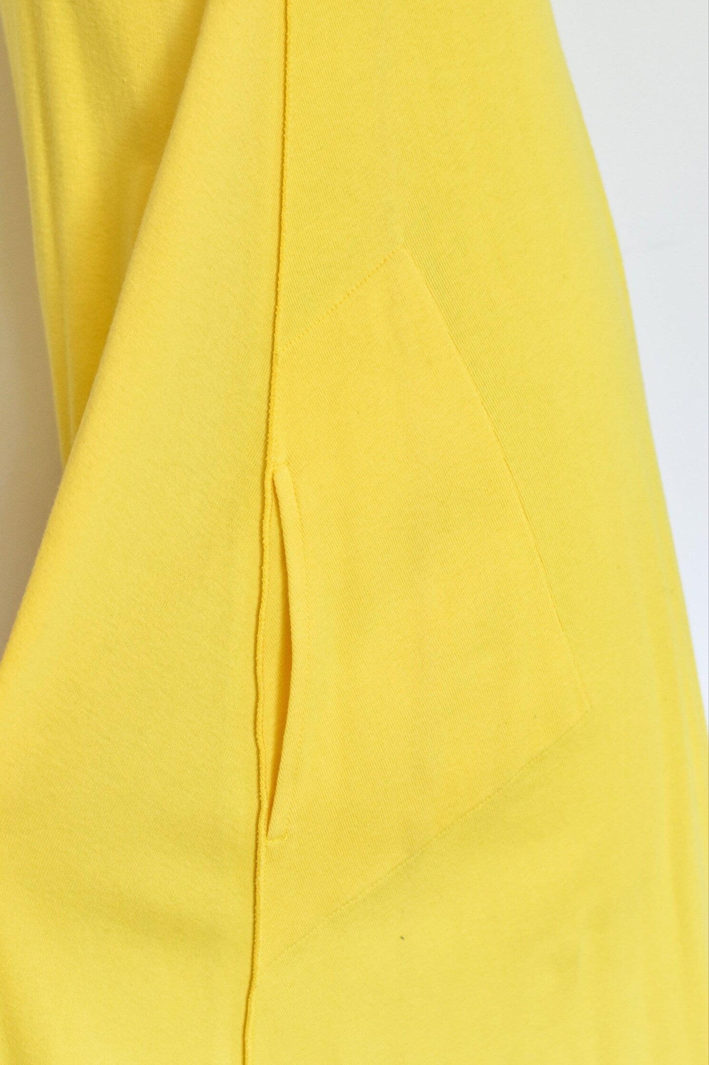 Vintage 1990s Sonia Rykiel Yellow Cotton Knit Tank Maxi Dress, Medium