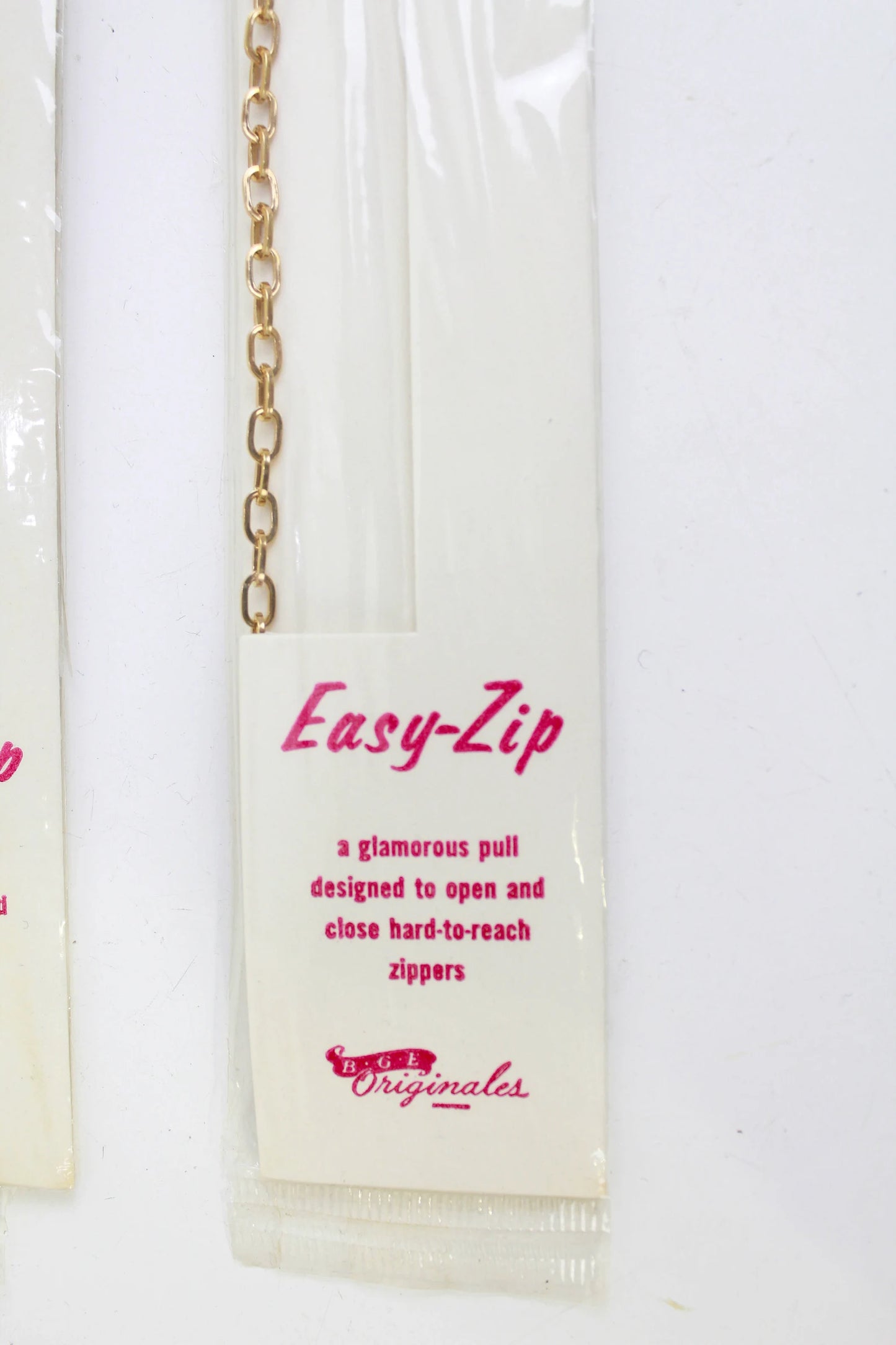 Vintage 1950s Deadstock Chain Zipper Puller