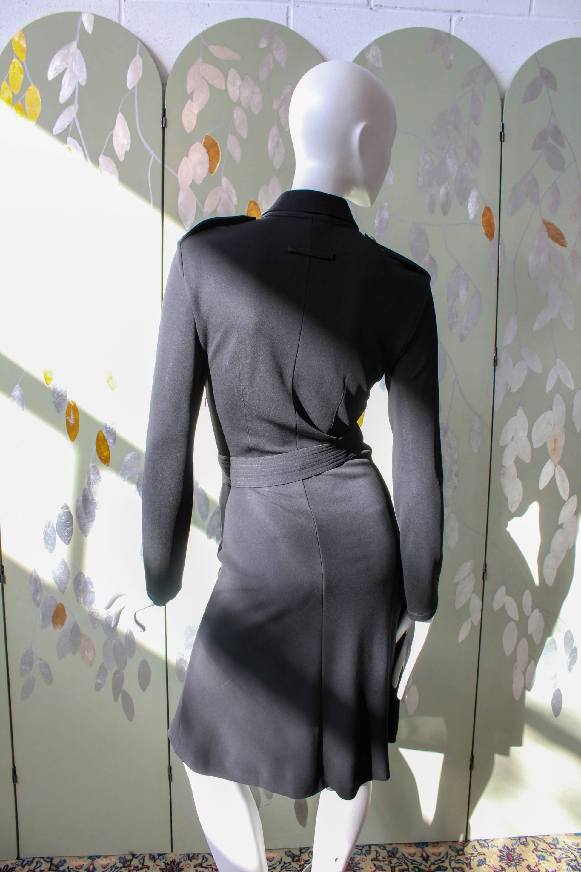 Jean Paul Gaultier Femme Black Shirt Dress, Small Ian Drummond Vintage Jean Paul Gaultier Femme Black Shirt Dress, Small Ian Drummond Vintage