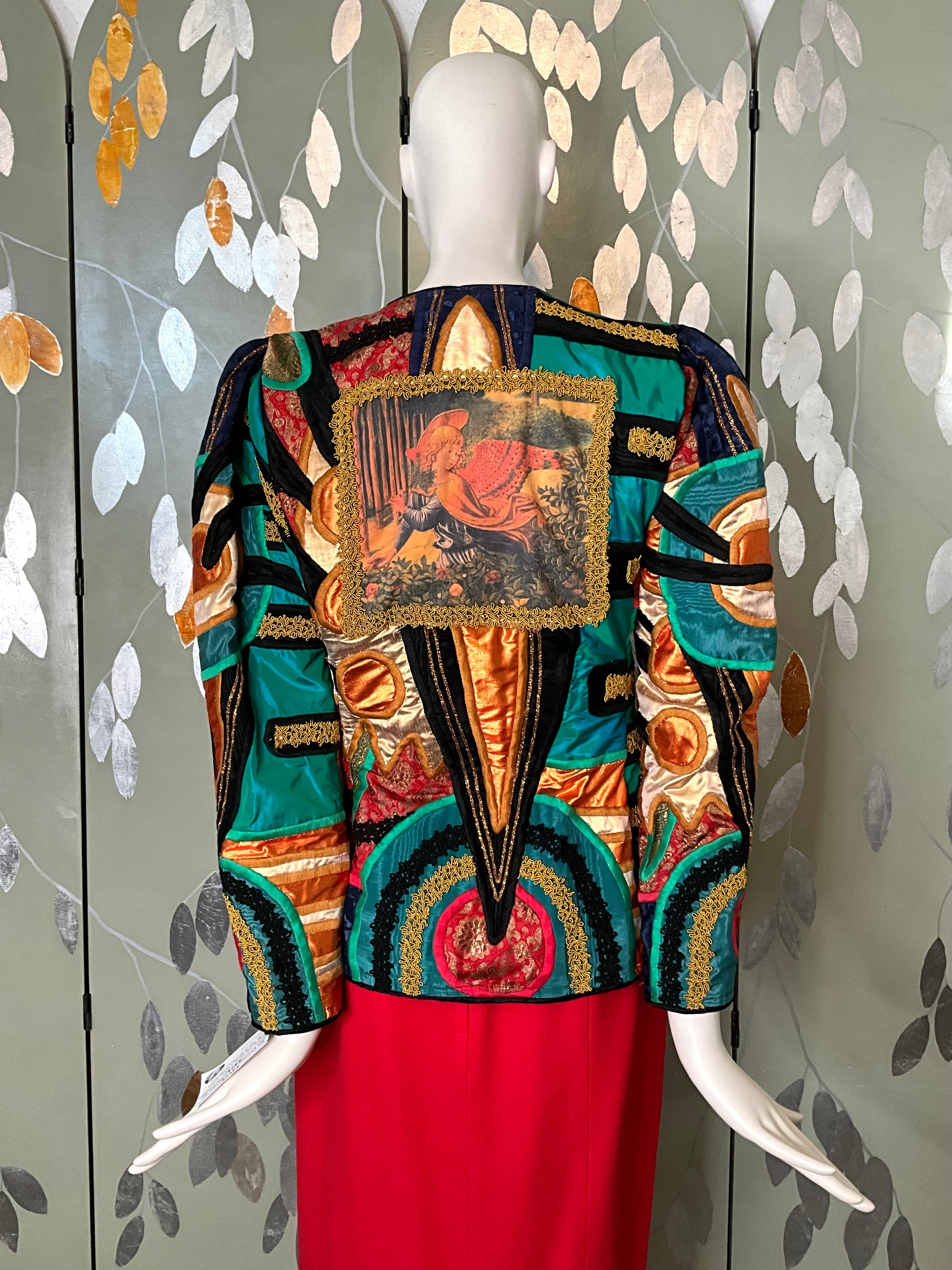 80s archive EURO Jacquard design jacketIssey Miyake Layered 80s archive EURO Jacquard design jacketIssey Miyake Layered