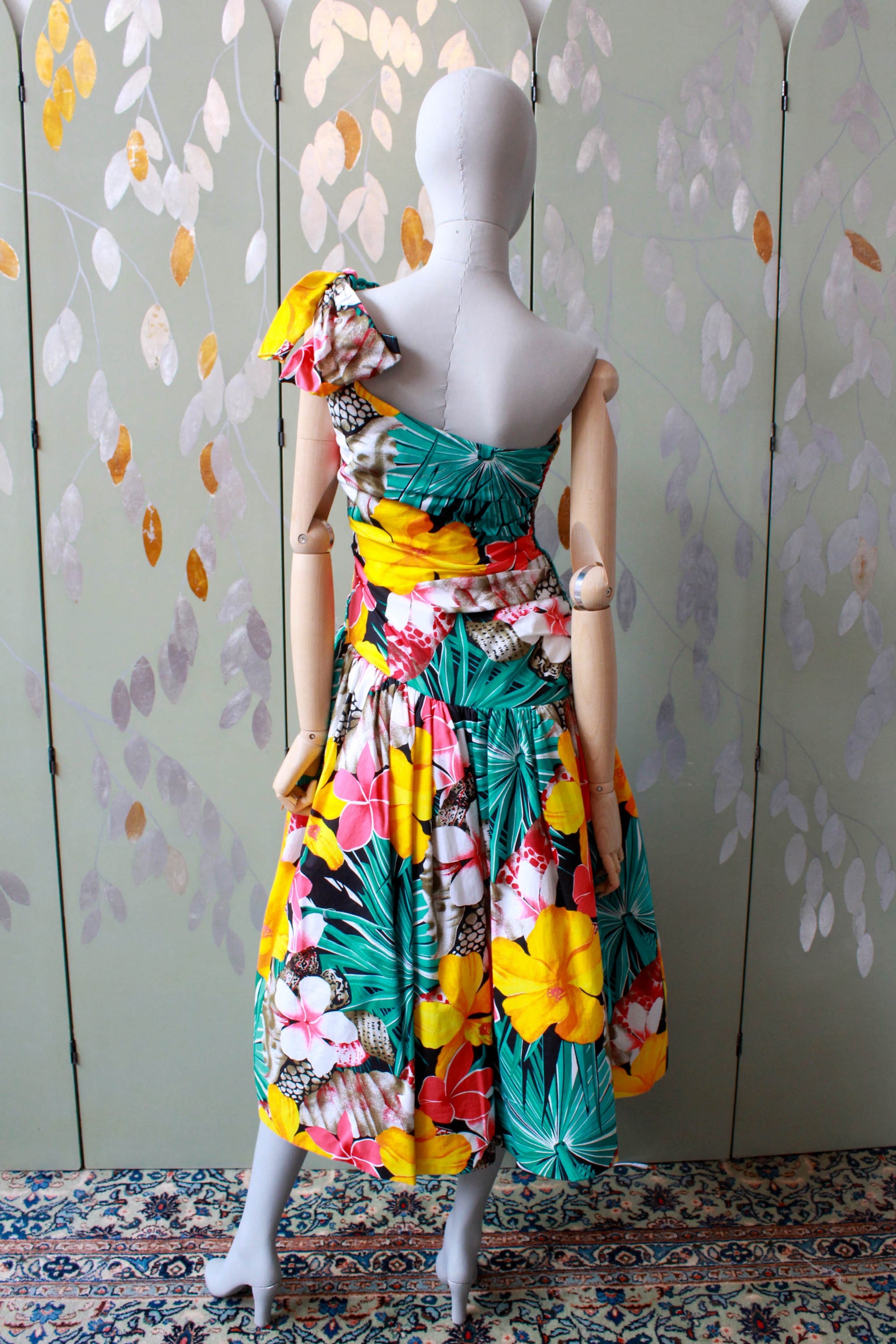Vintage 1980s Tropical Floral Party Dress, Small – Ian Drummond
