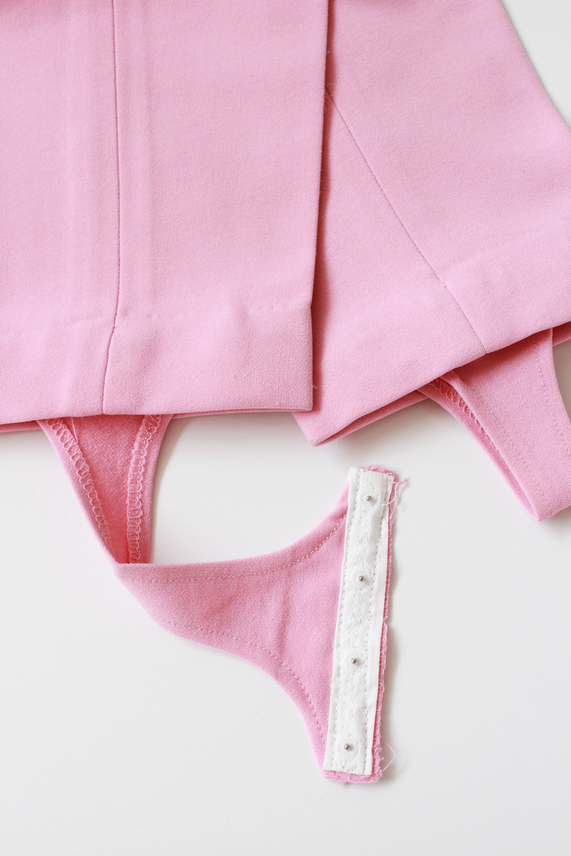 Vintage 1960s Pink Pants With Bootstraps, Size XS 24W Petite