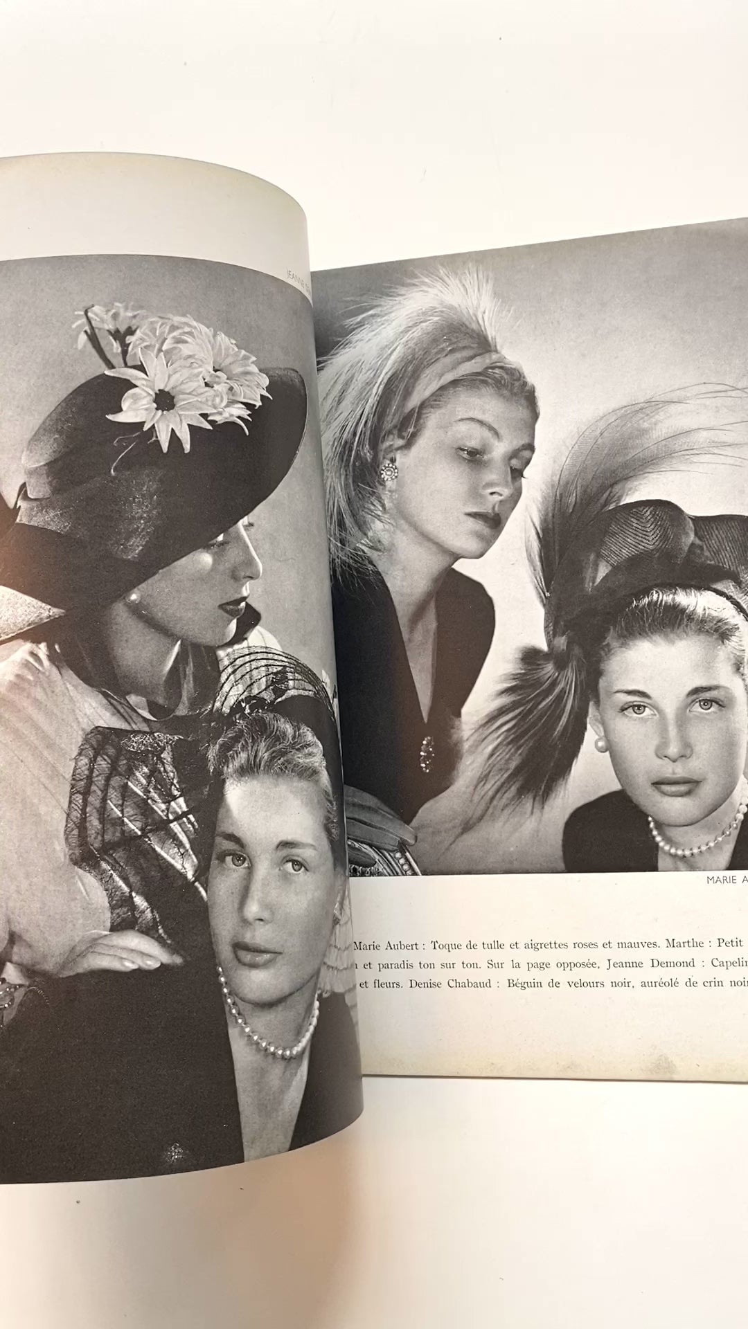 Vintage French Fashion Magazine, Chapeaux de Paris No.1 1946
