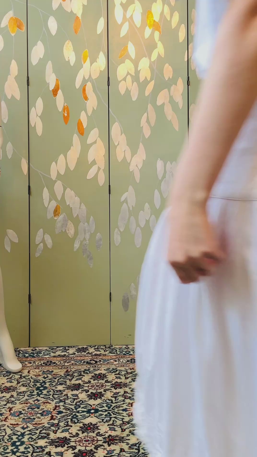 Vintage 1980s White Lace Trim Drop Waist Nancy Johnson Dress, Medium