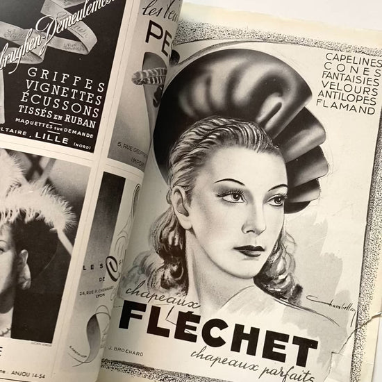 Vintage French Fashion Magazine, Chapeaux de Paris No.4 Spring 1947