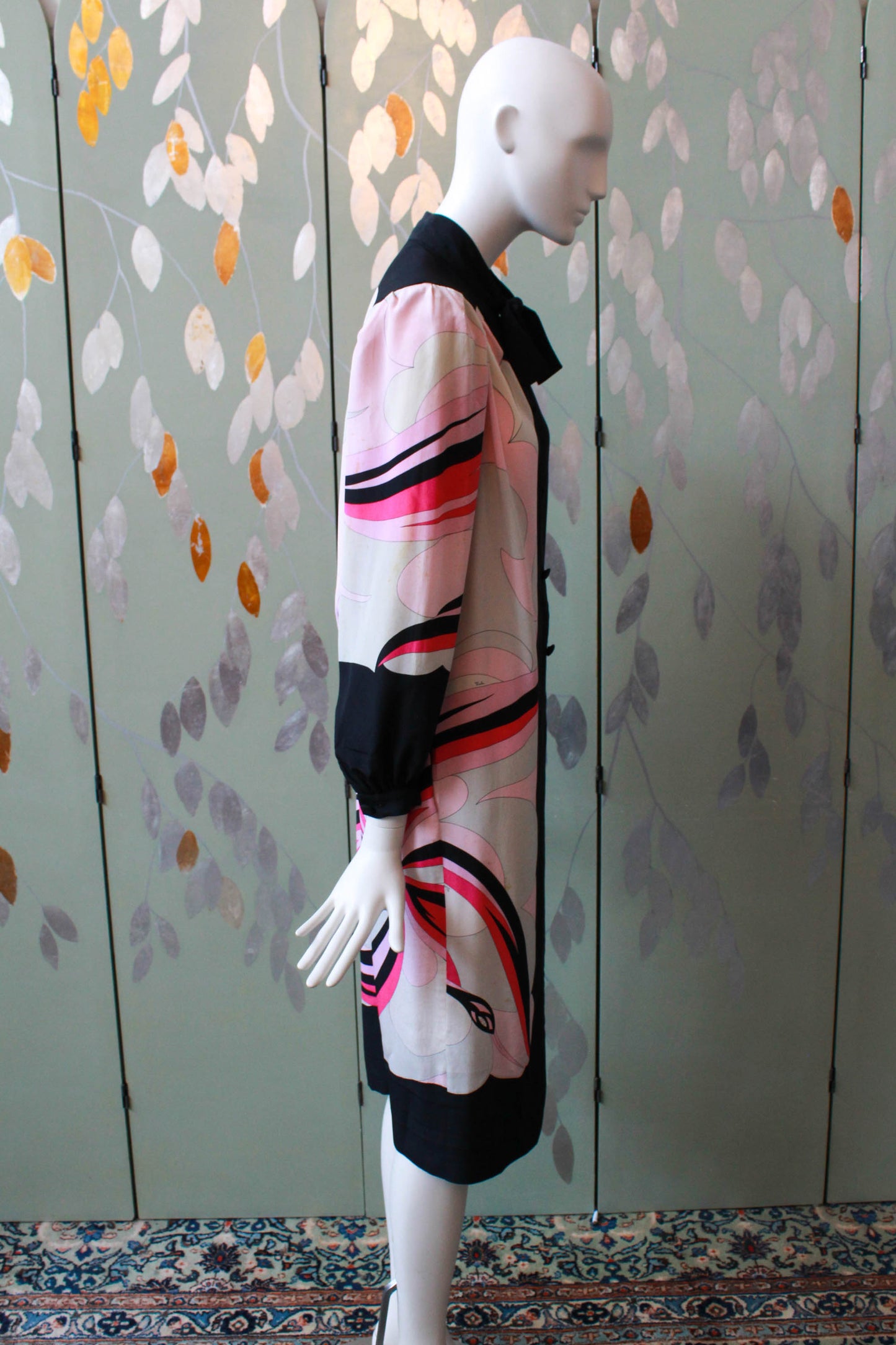1960s Emilio Pucci Silk Patterned Dress, Medium