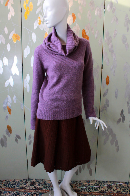 Vintage Sonia Rykiel Sweater 1980s Taupe Wool Angora Ladies Size