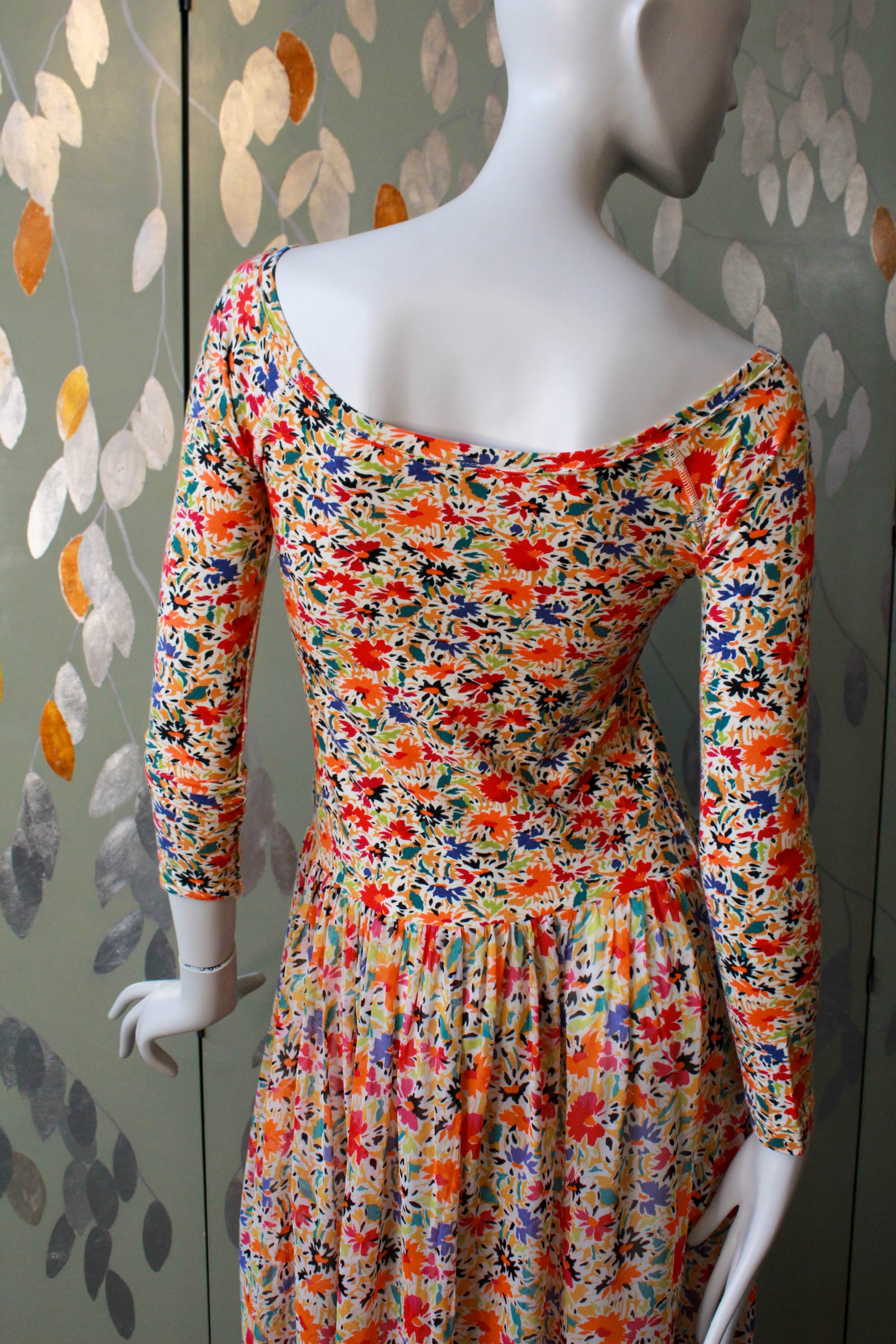 Cheapest Sonia Rykiel Silk Column Floral Dress