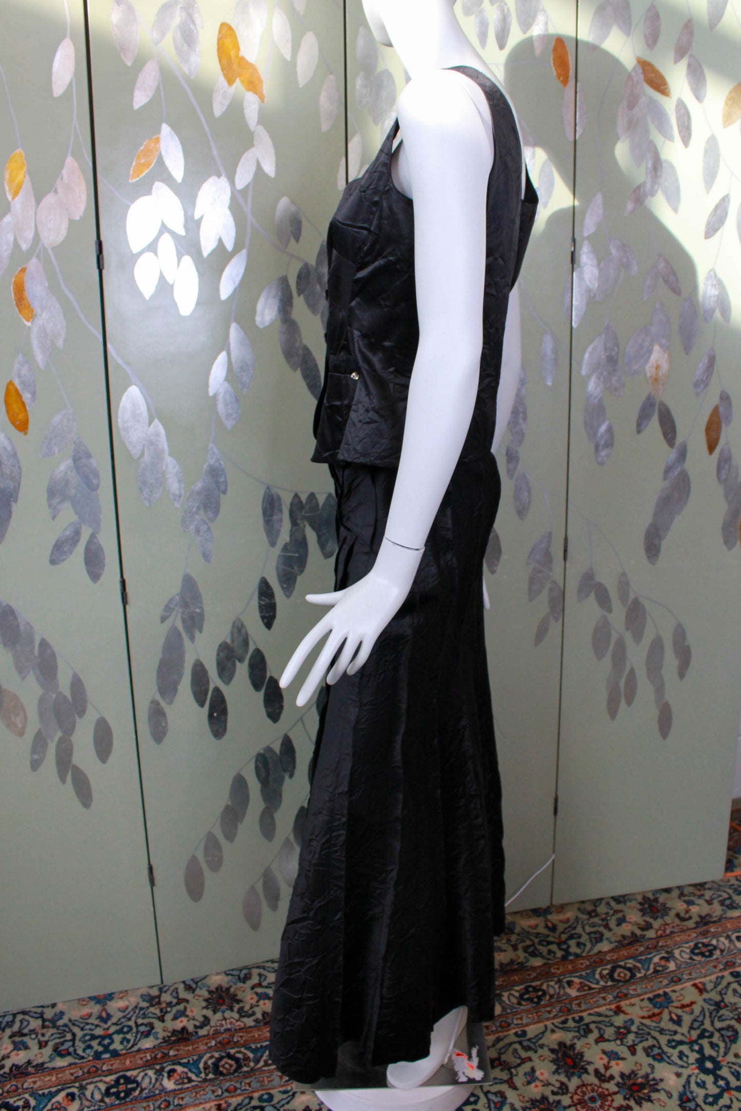 Sonia Rykiel Black Top and Maxi Skirt, Medium