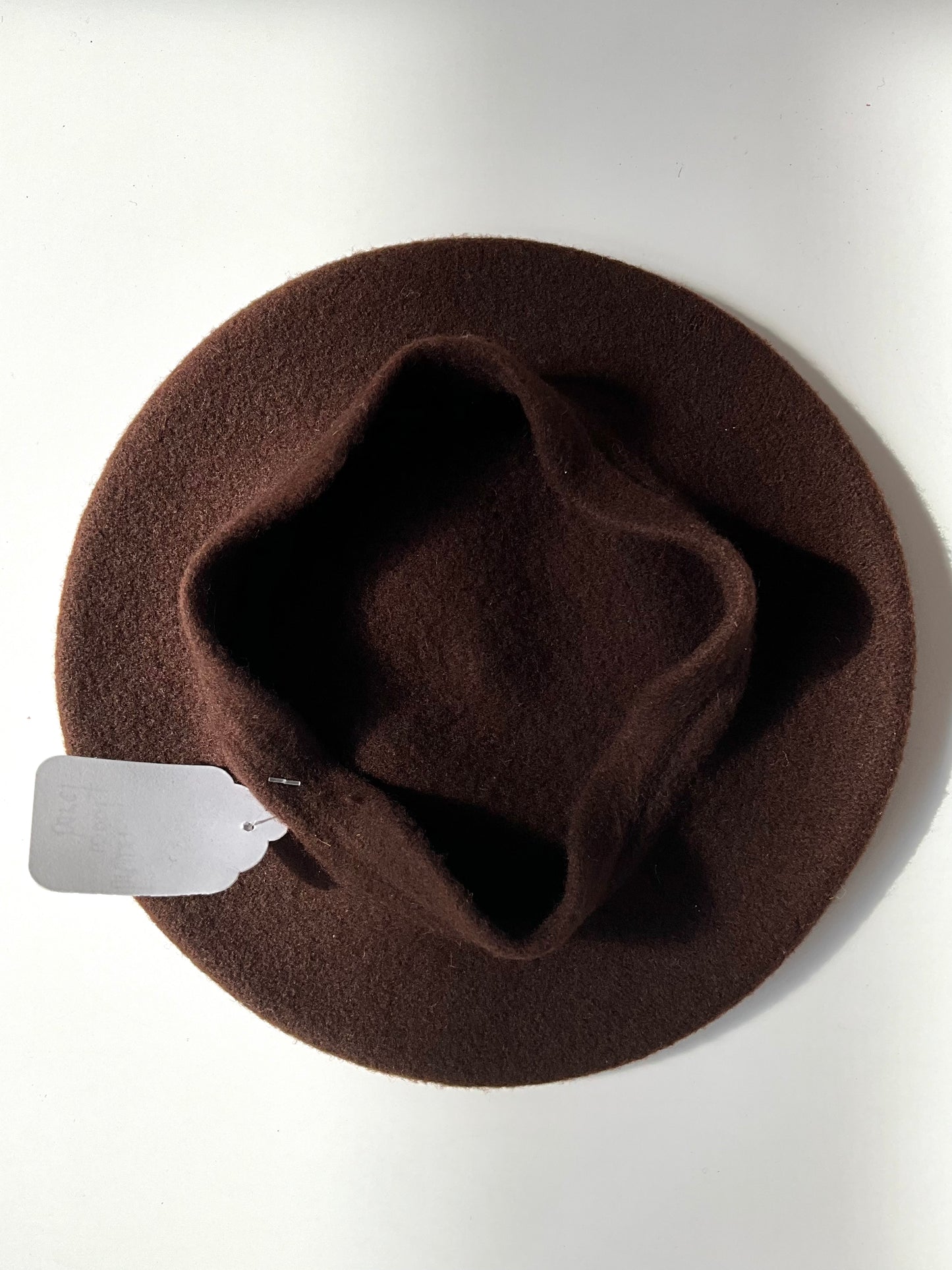 Vintage Brown Wool Beret 