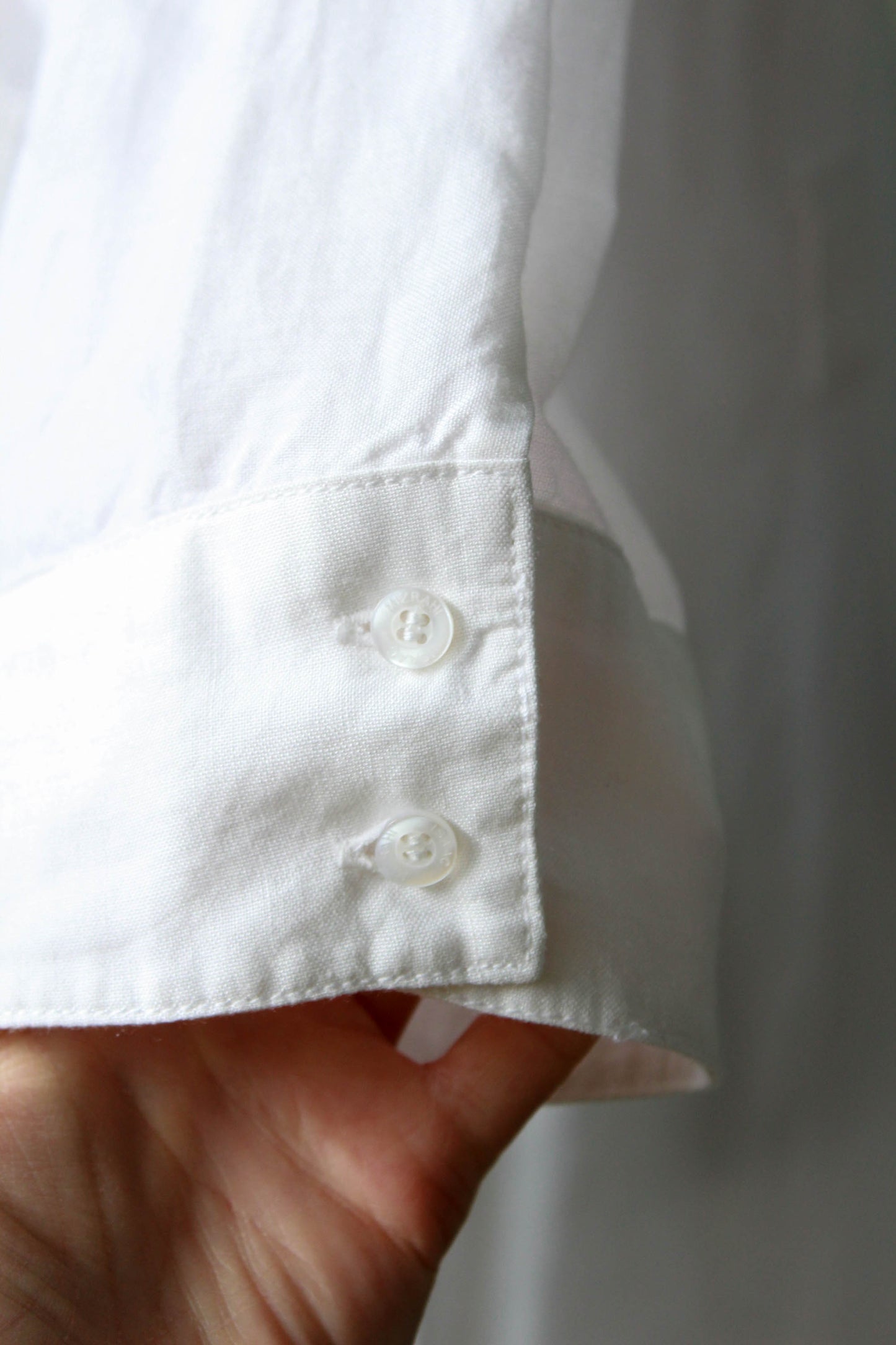 White Collared Shirt Dress, Medium