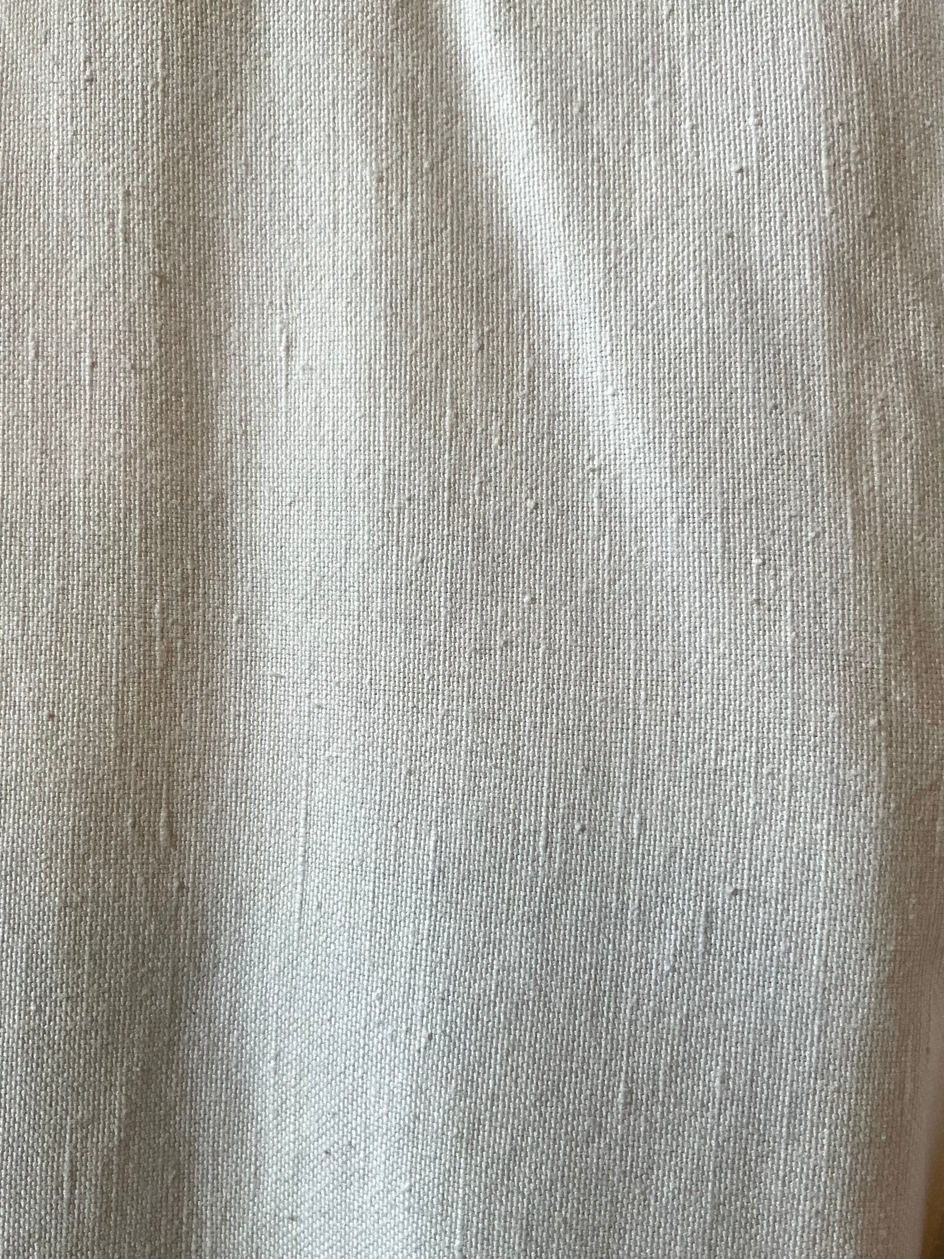 Vintage 1980s Les Copains White Cotton Straight Leg Embroidered Pants, W29