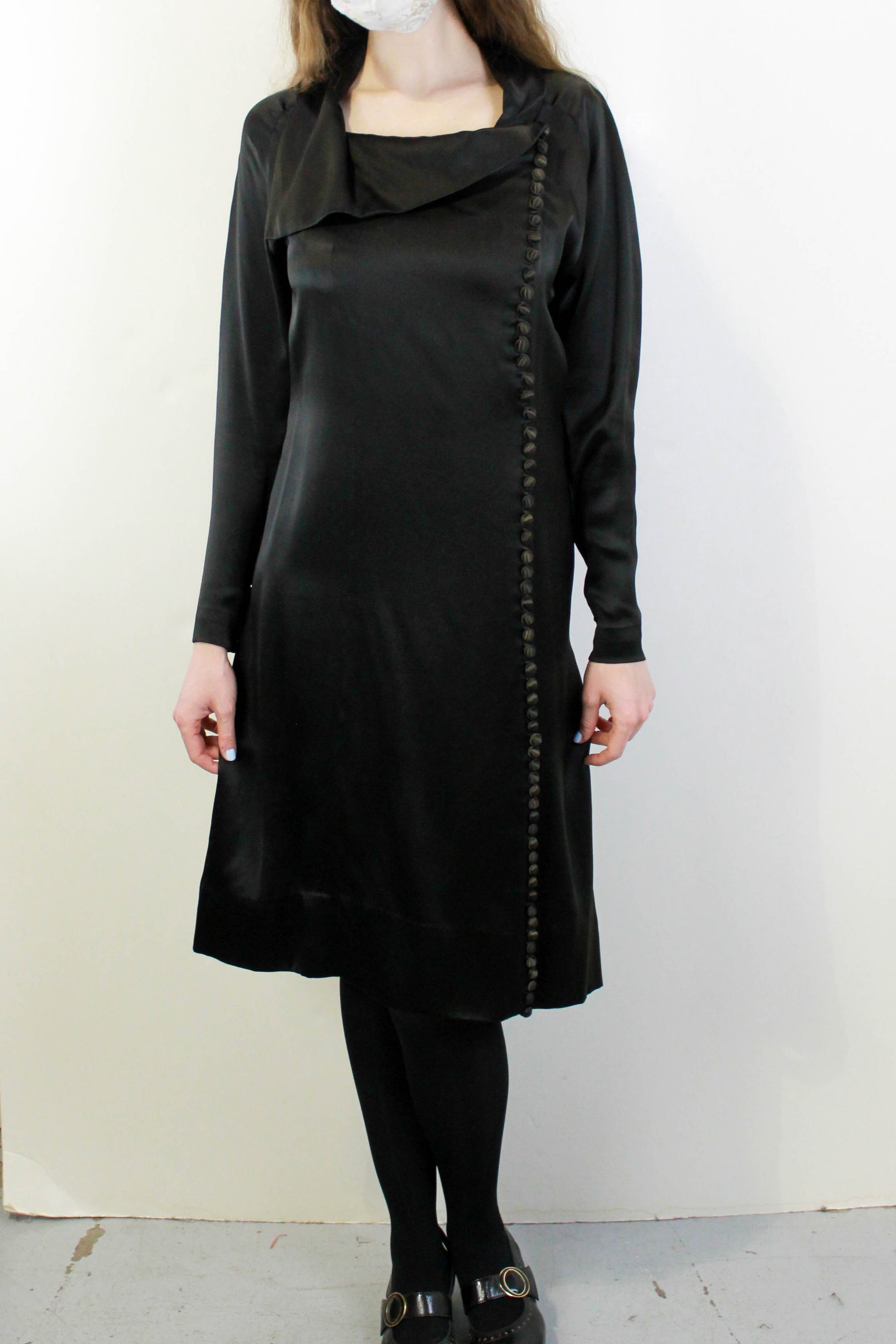 BALENCIAGA Scarf-detail Striped Cotton And Silk Shirt Dress In Multi, $2,000