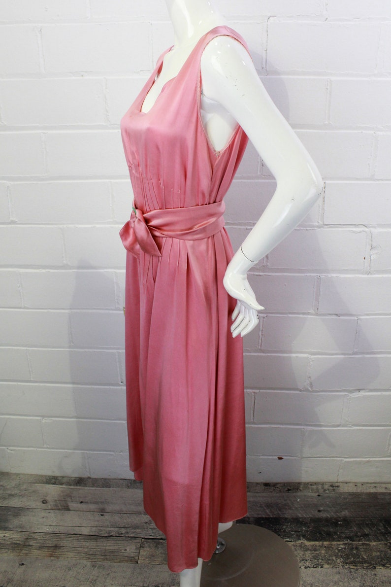 1930s Silk Satin Dress