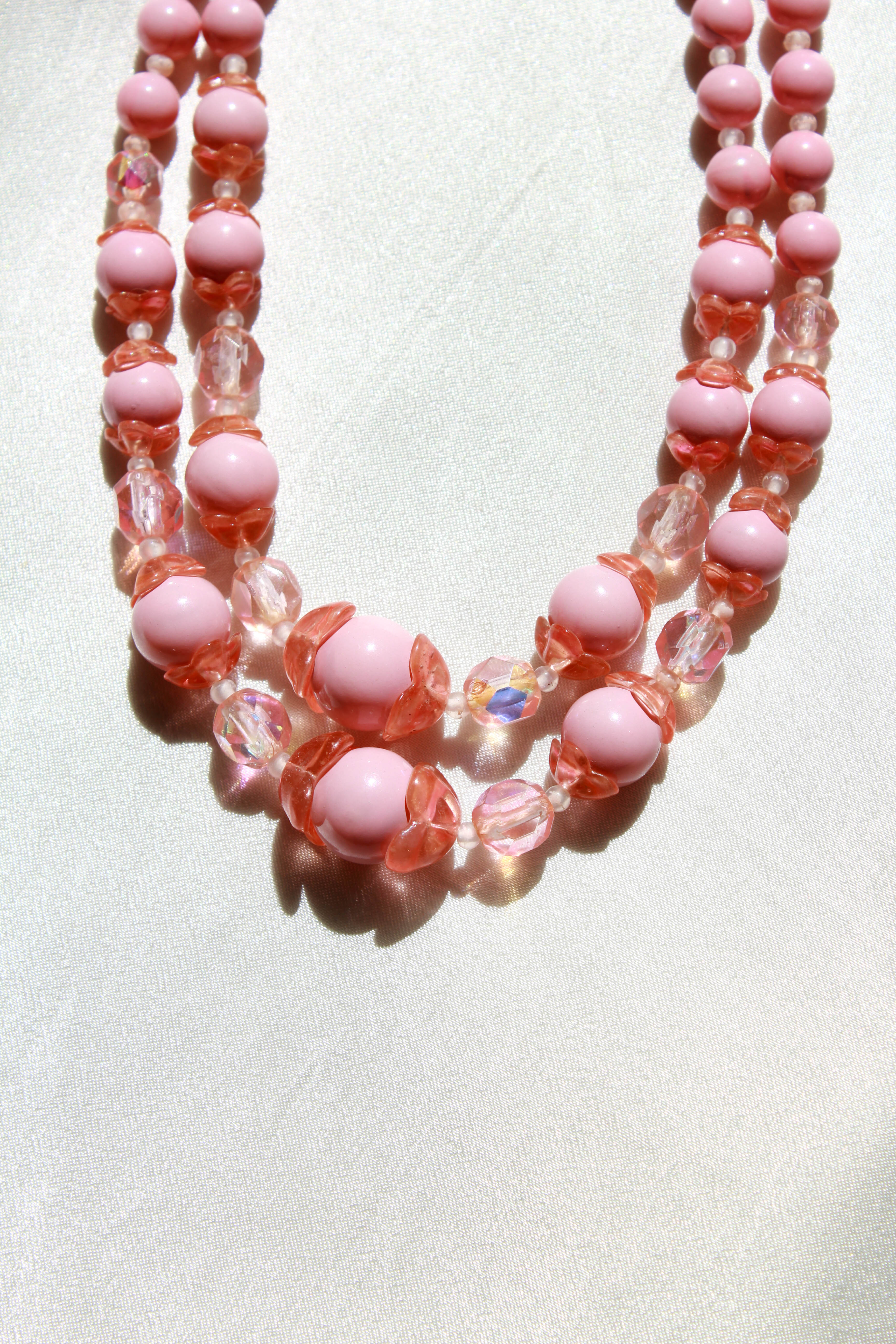 Quinn Stripe and Color Block Beaded Necklace Hot Pink and Navy – INK+ALLOY,  LLC