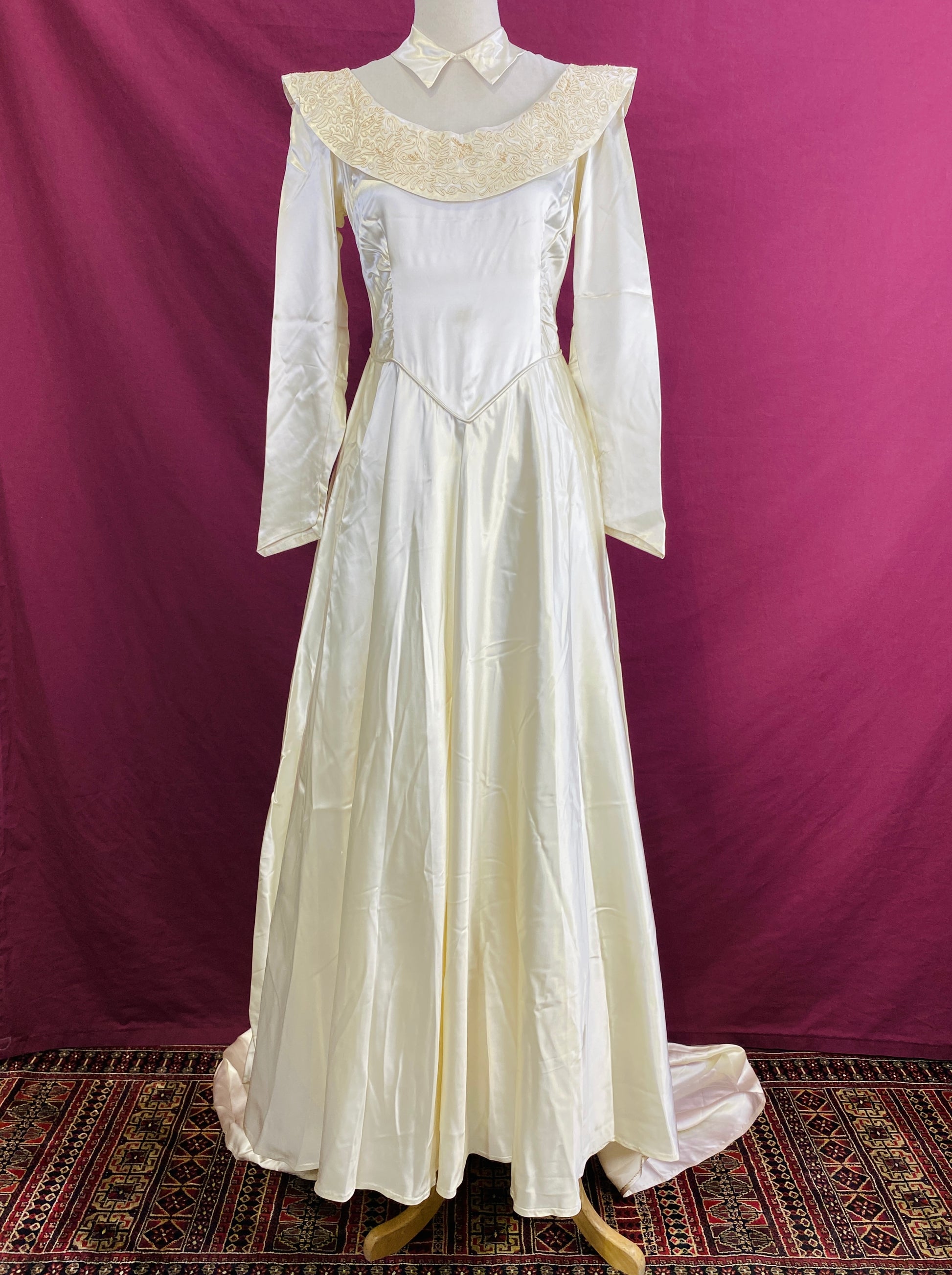 Vintage Early Christian Dior Silk Bowtie 1940s 1950s Black 