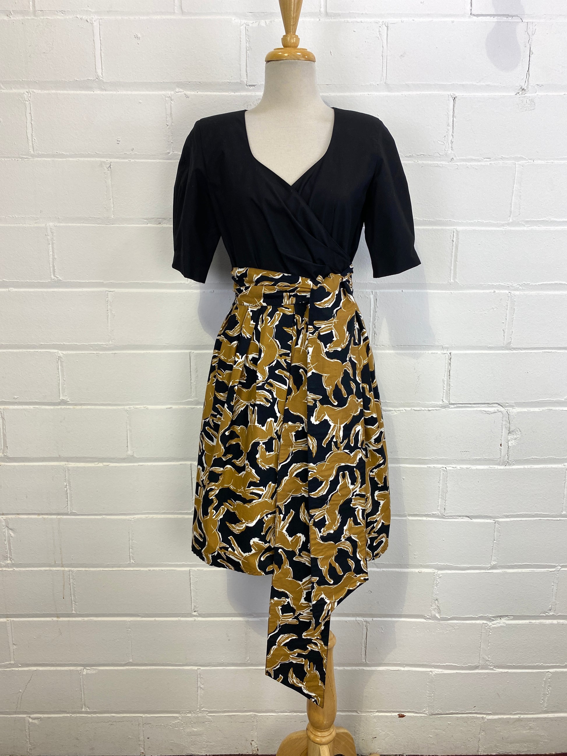 Combined a 60's vintage mod dress pattern with African fabric, and
