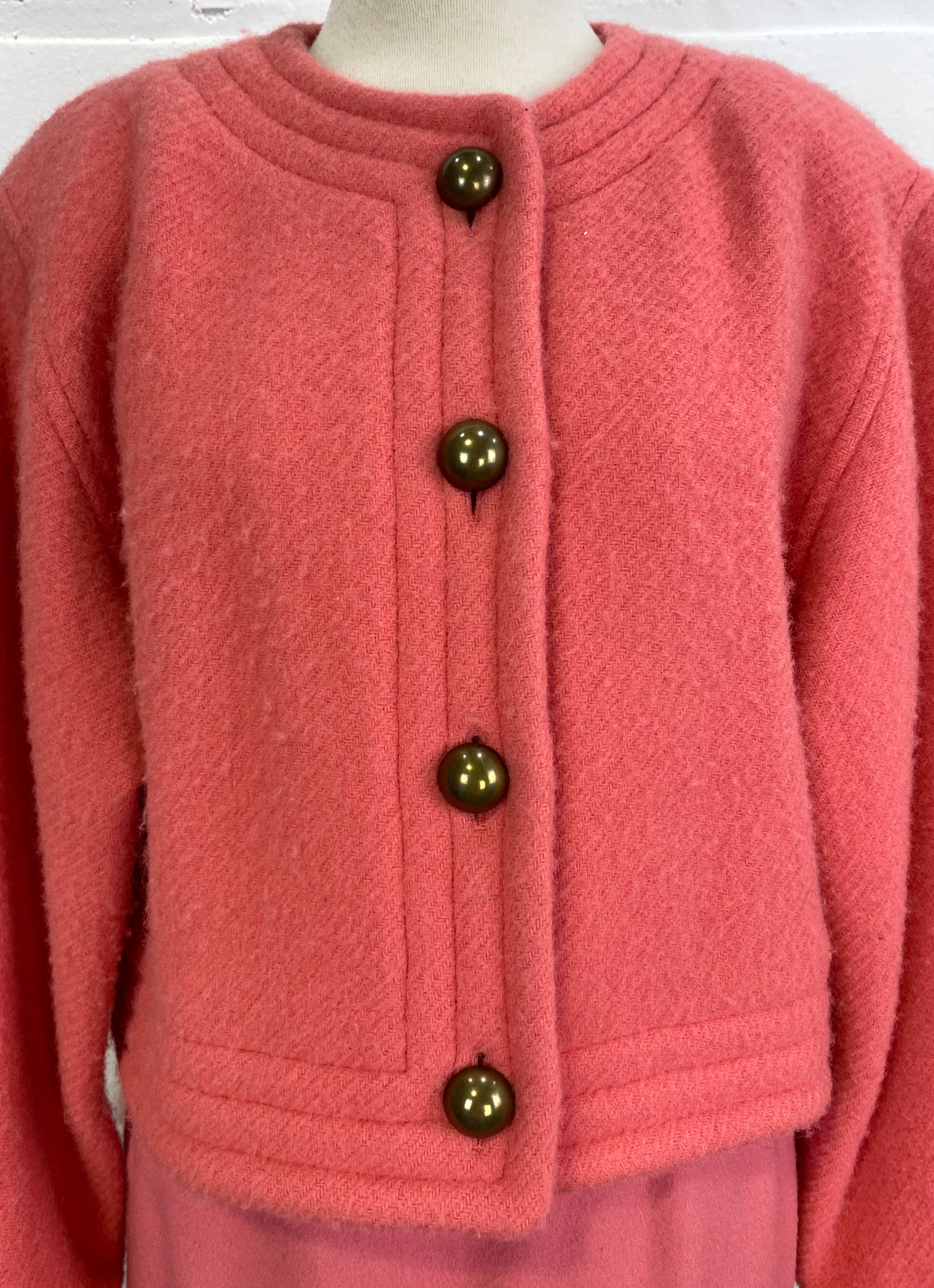 80’s Pink wool cardigan