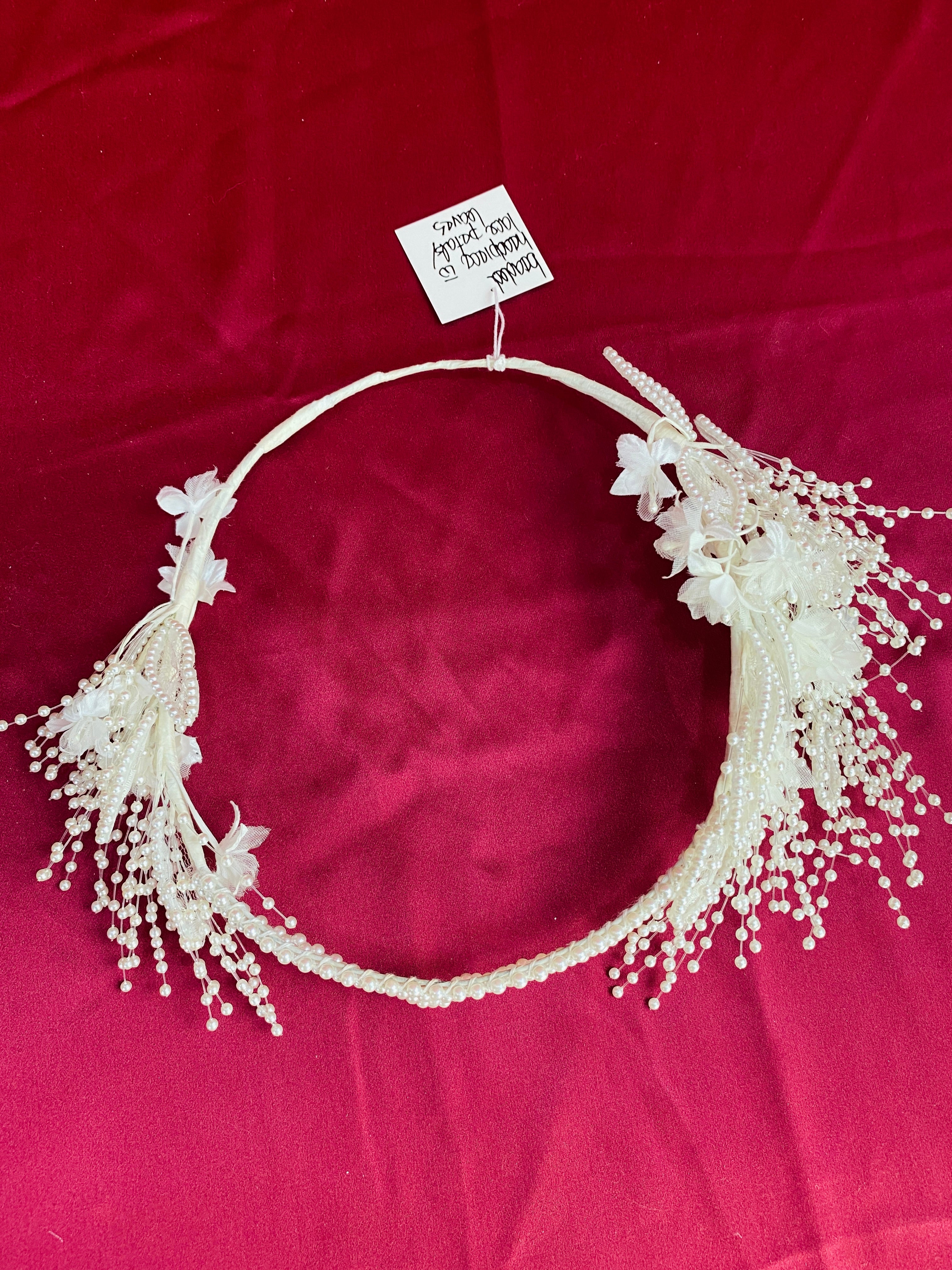 80s Floral store Wedding Headband - Wedding Accessories