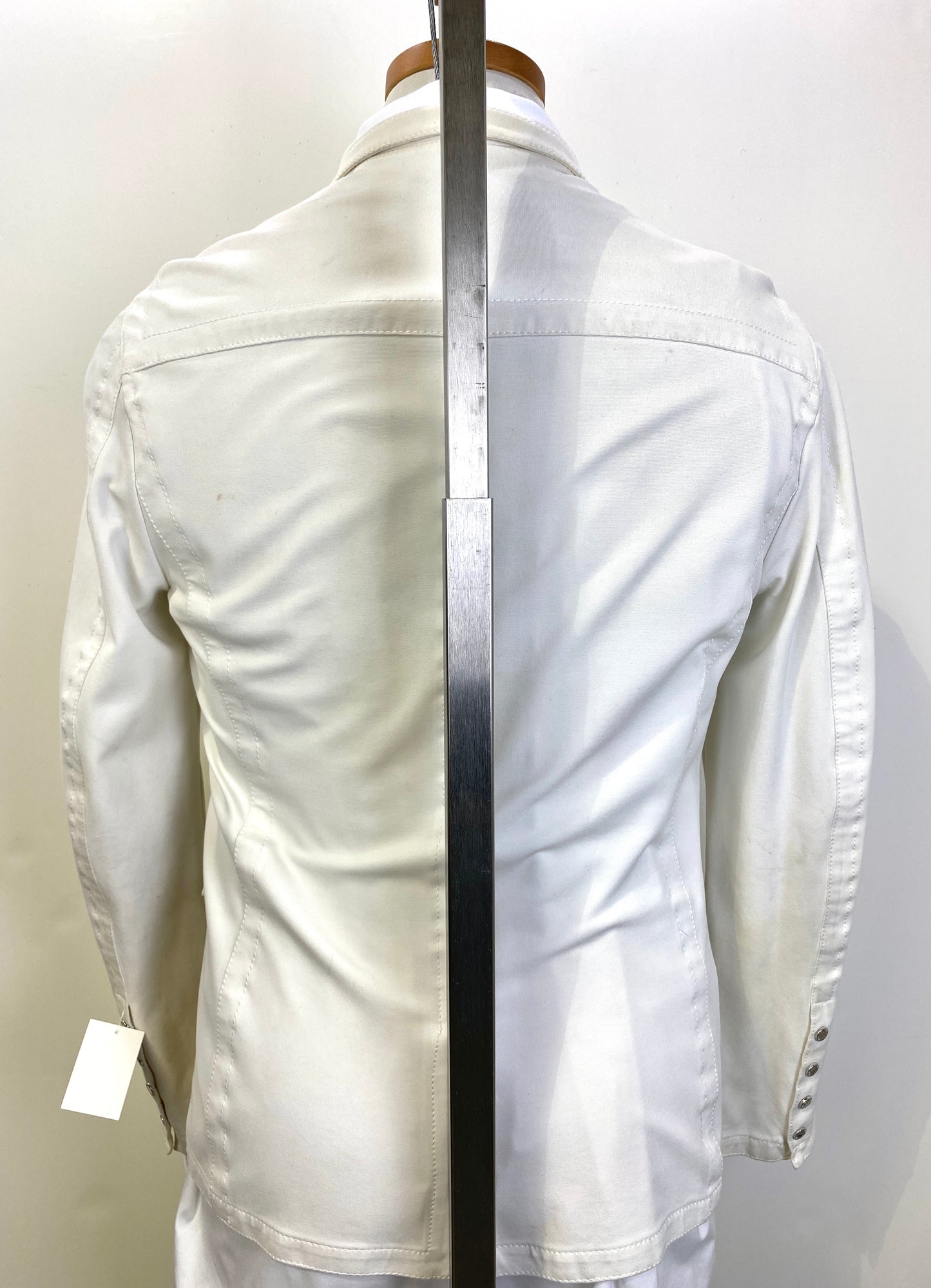 1990s Vintage Blazer, White Sports Jacket, Dirk Bikkemburgs Sport Couture, C38, AS IS