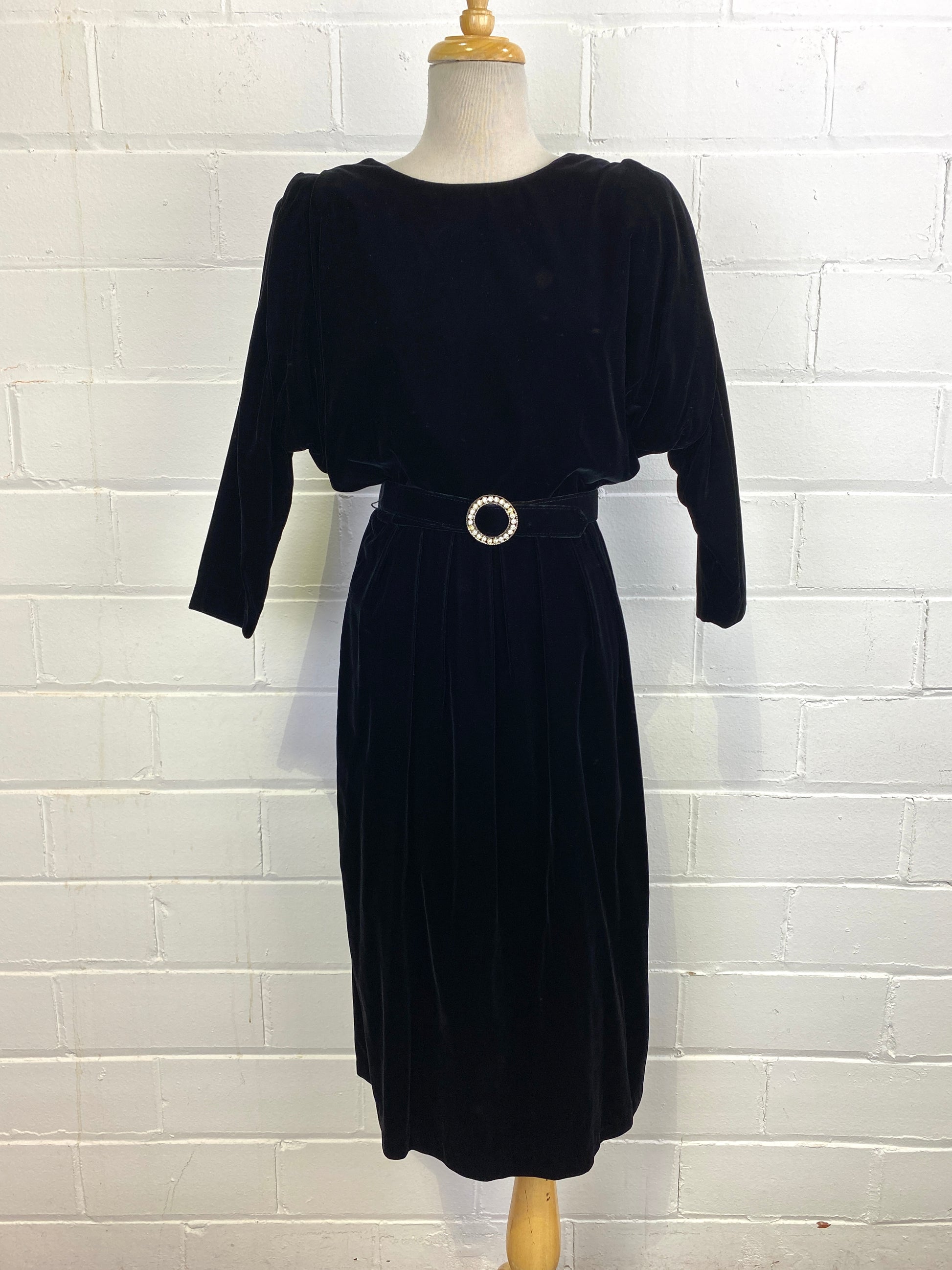 vintage velvet cocktail dress GOUDIN Vintage Wine-Red Velvet cocktail prom evening dress