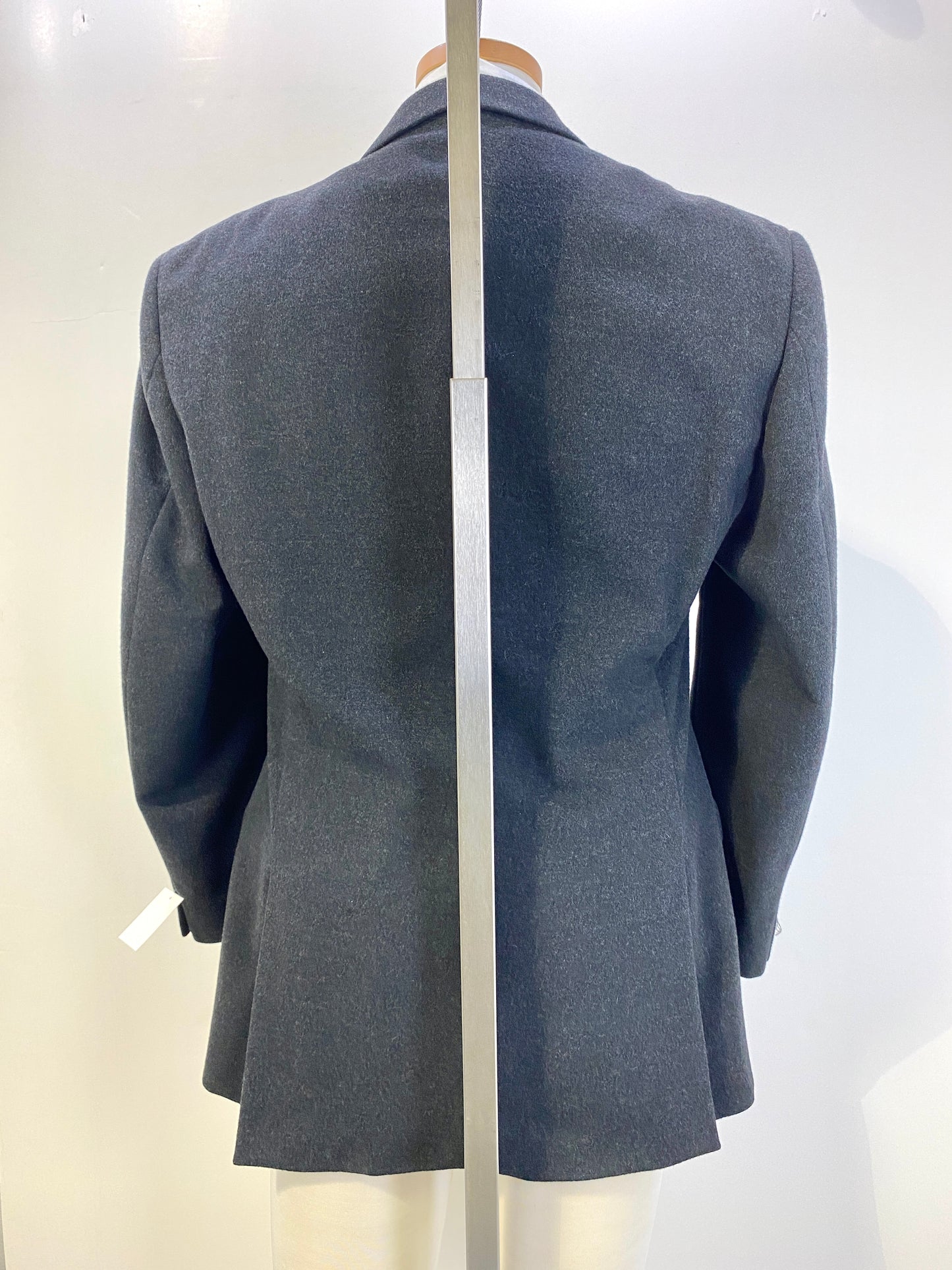 1980s Vintage Dark Grey Wool Men's Blazer, Bolgheri Jacket, C42