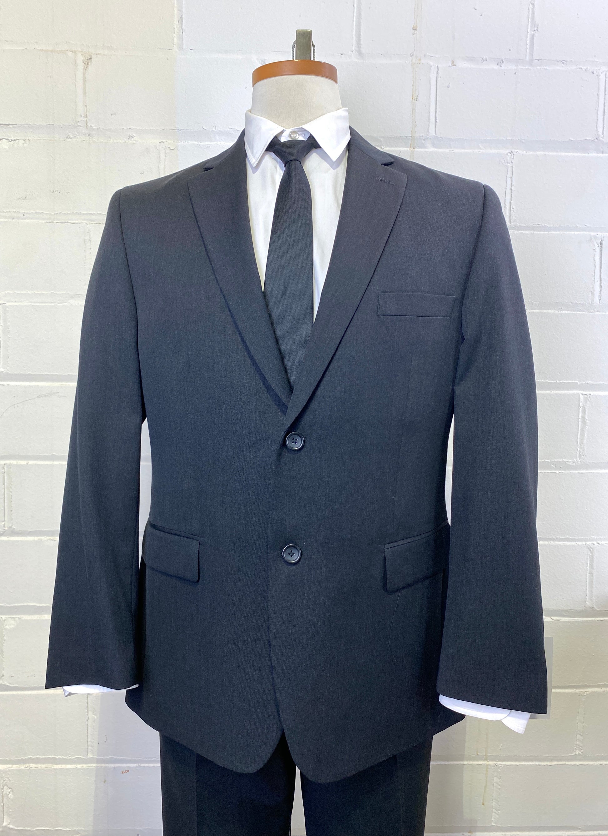 Vintage Men's Grey Suit by Pronto Uomo