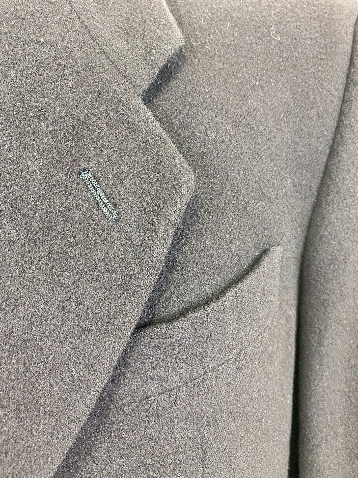 Late 1980s Vintage Brown Men's Italian Designer Blazer, Giorgio Armani, Double-Button Cashmere Jacket, C42
