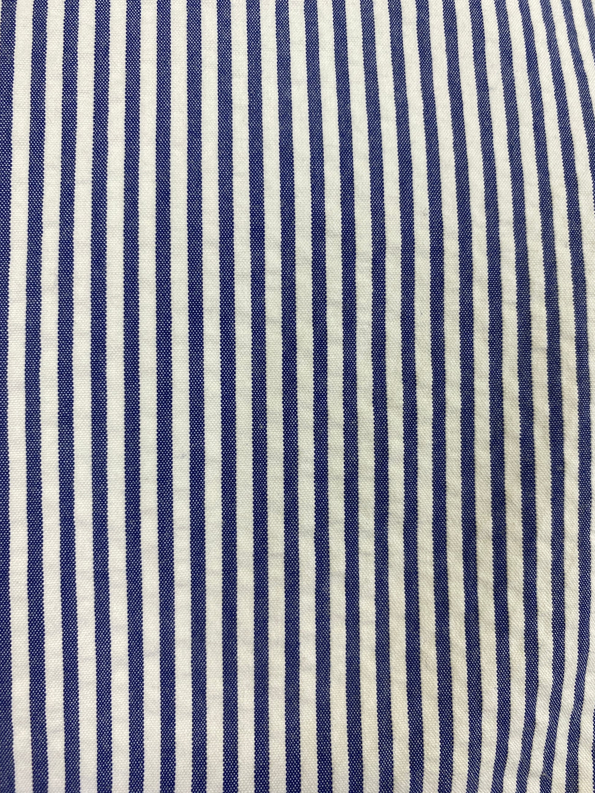 Contemporary Men's Seersucker Blue/ White Stripe Blazer, Brook's Brothers Double-Button Jacket, C44