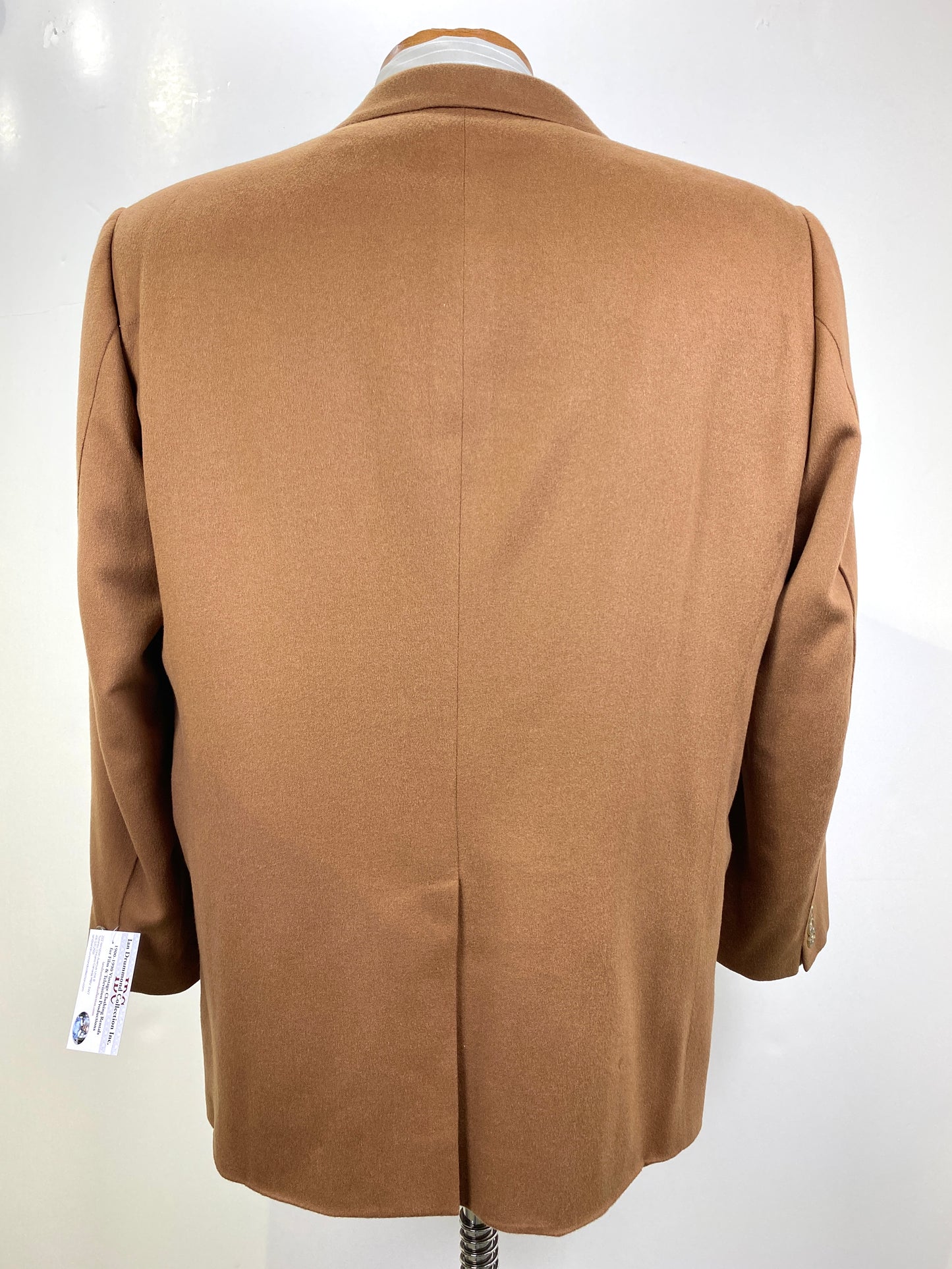 1980s Vintage Men's Brown Cashmere/ Vicuna Blazer, Paris Tailors Jacket, C44R