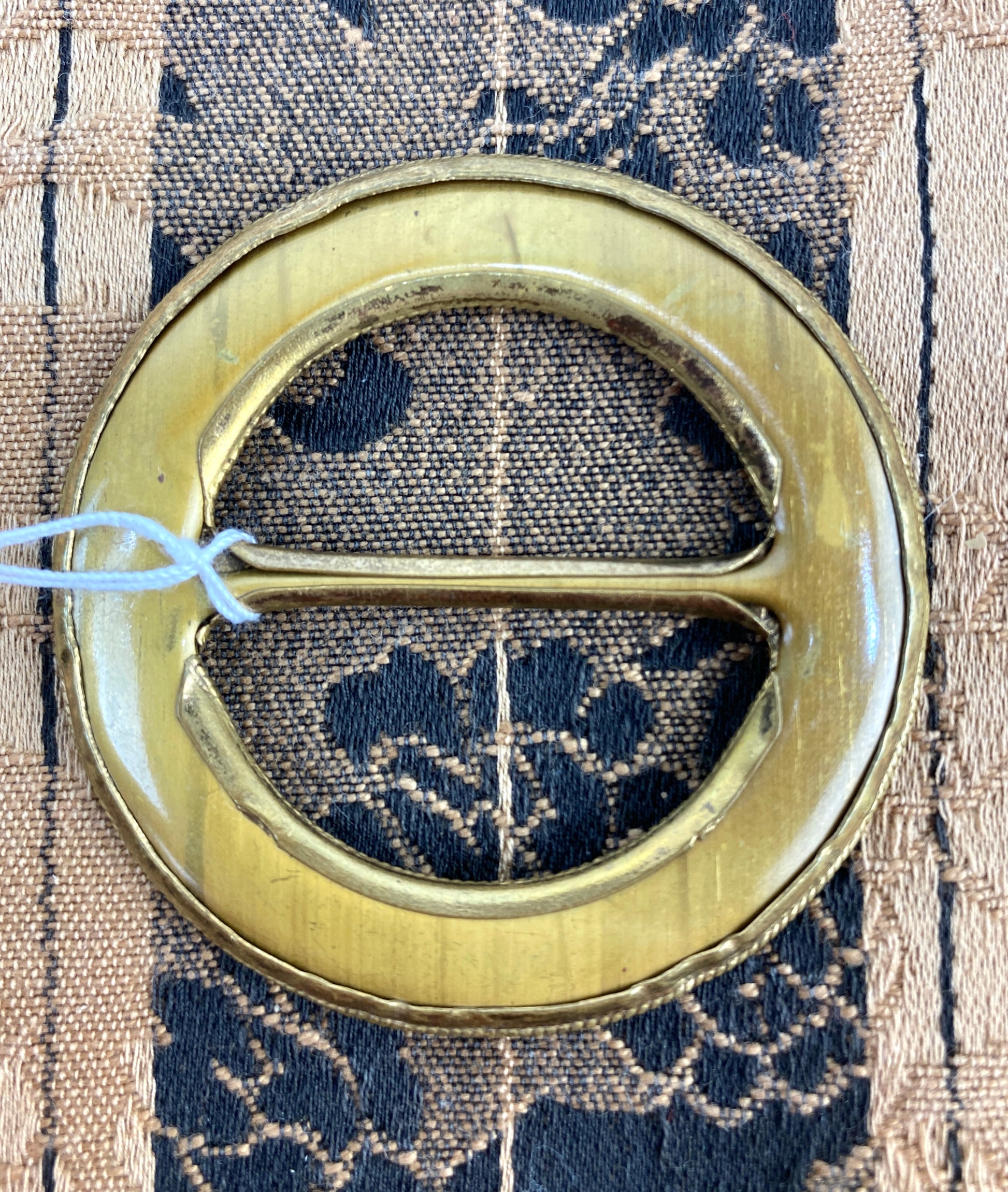 Antique Victorian Art Nouveau Circular Brass Belt Buckle – Ian