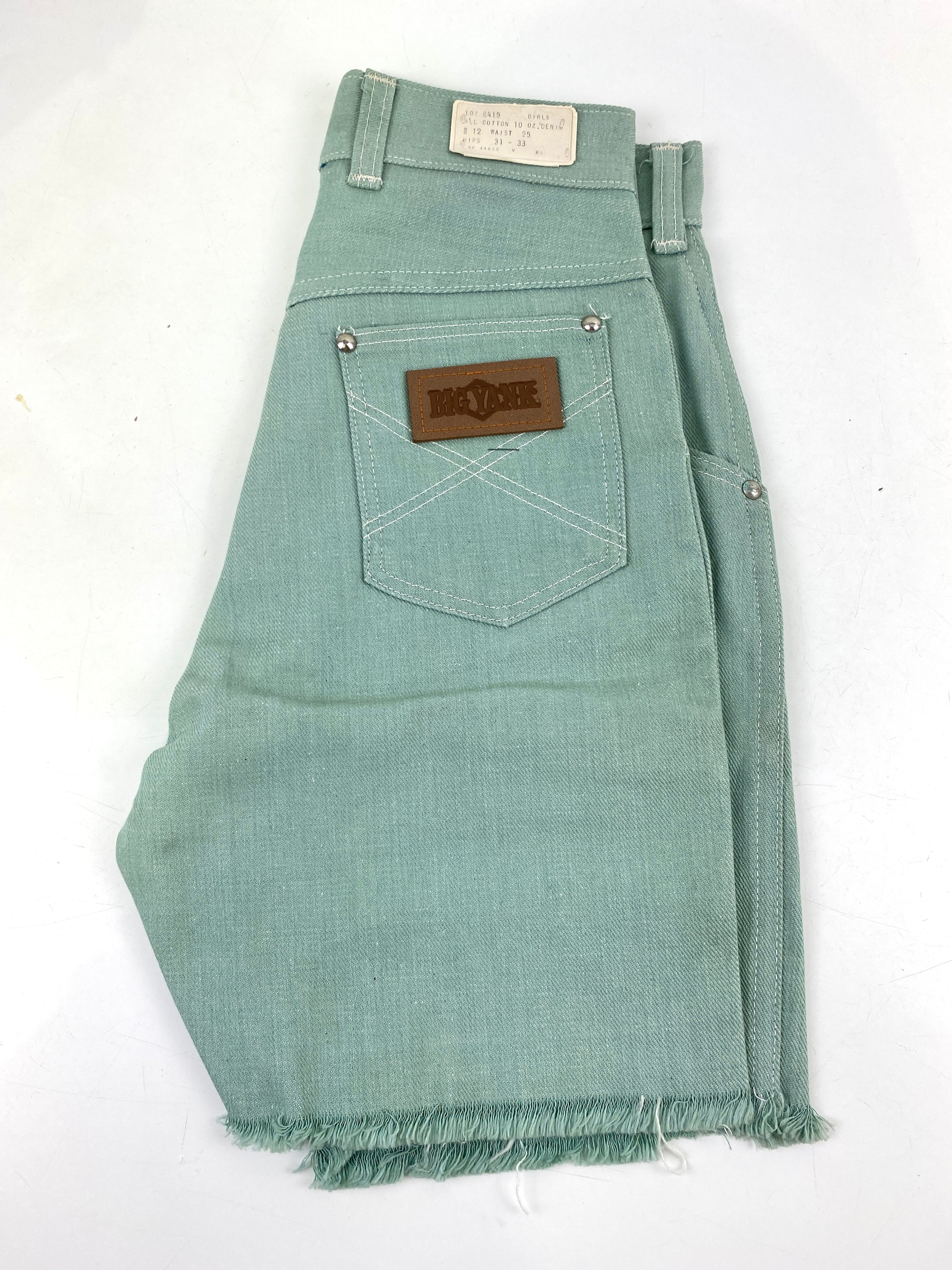 Vintage 1970s Deadstock Girls Jeans, Kids 'Big Yank' Cut-Off Jean