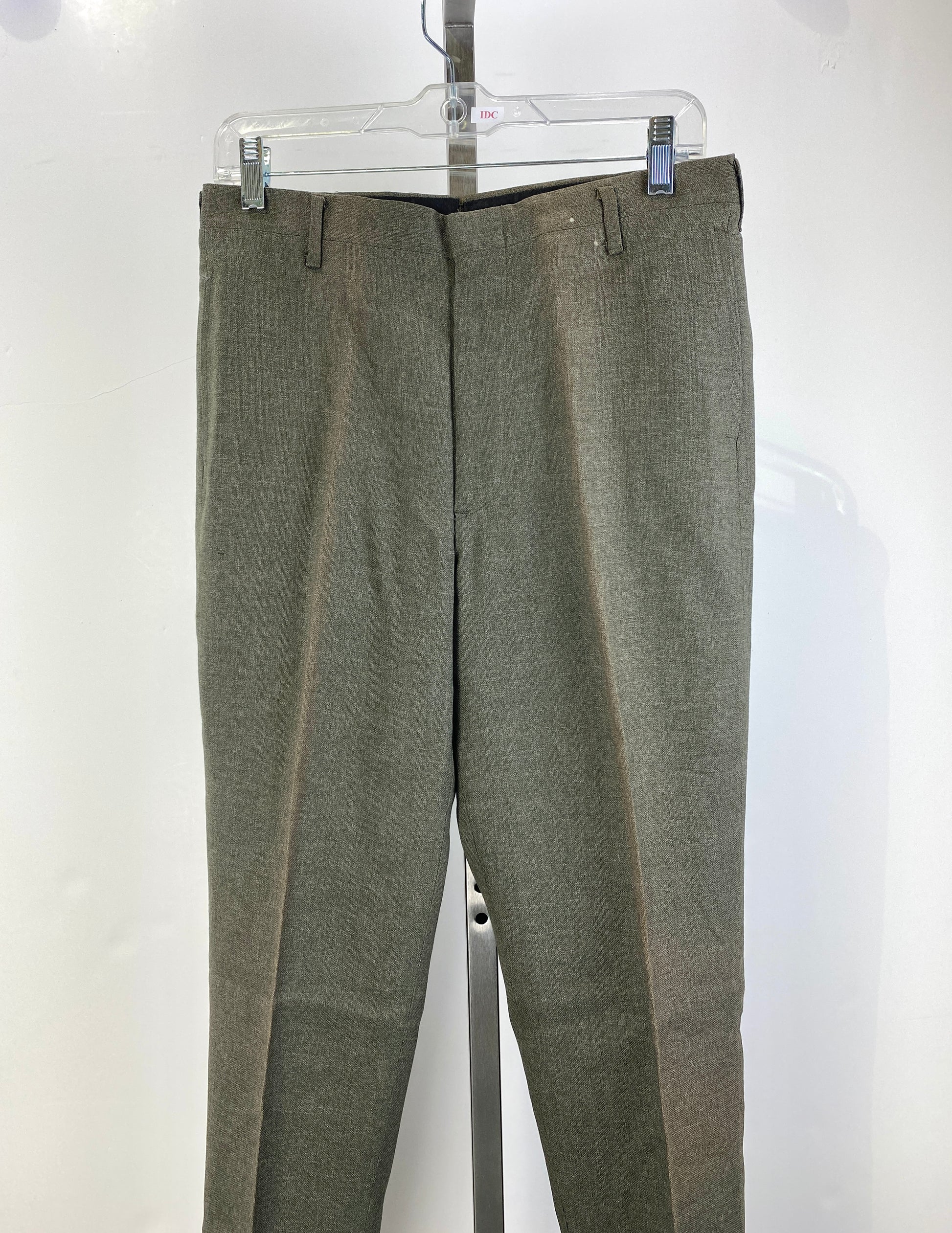 Vintage 1960s Deadstock Trousers, Men's Brown Straight-Leg Slacks, NOS