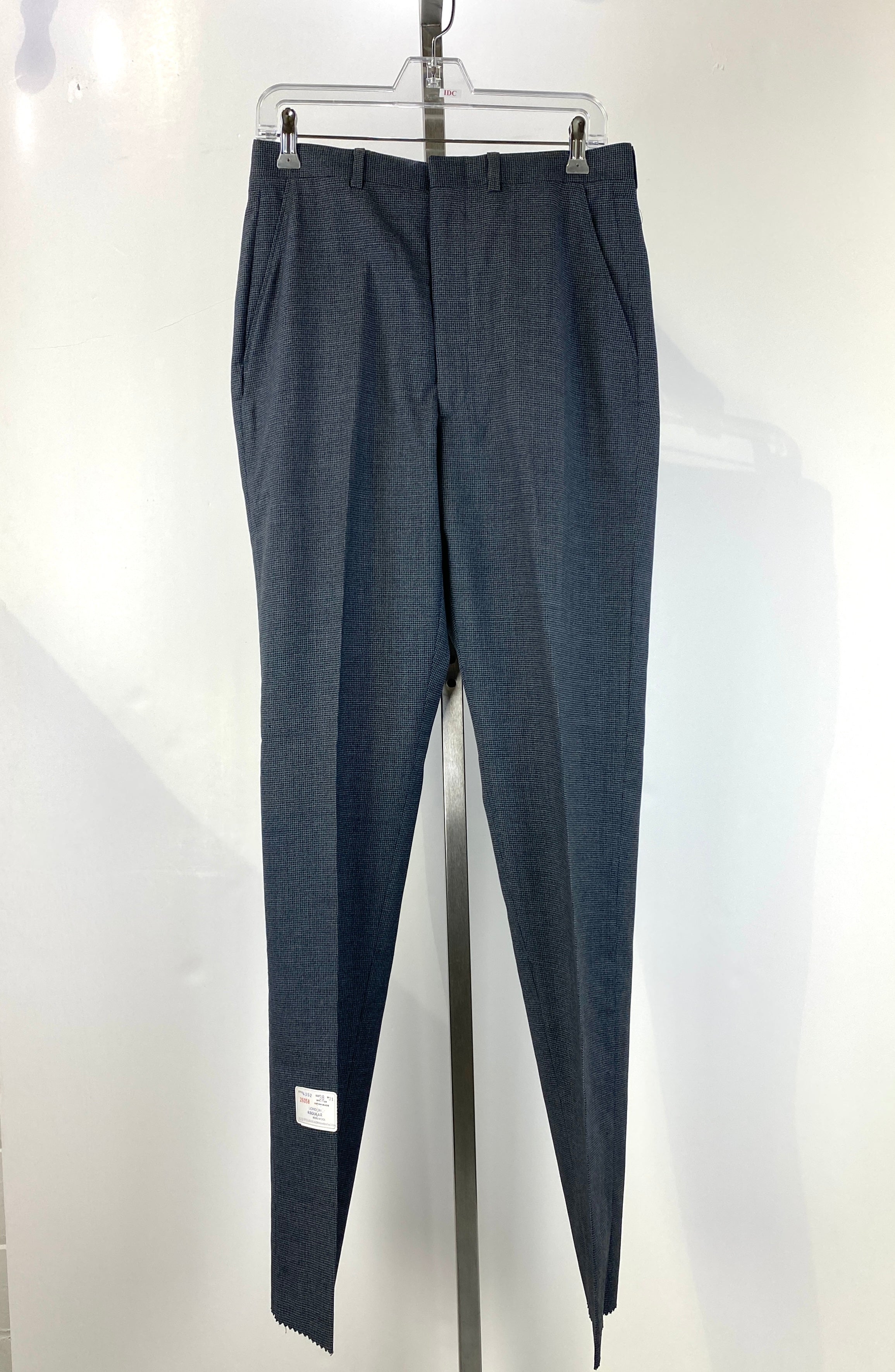 Vintage 1960s Deadstock Blue-Grey Straight-Leg Slacks, Men's Wool