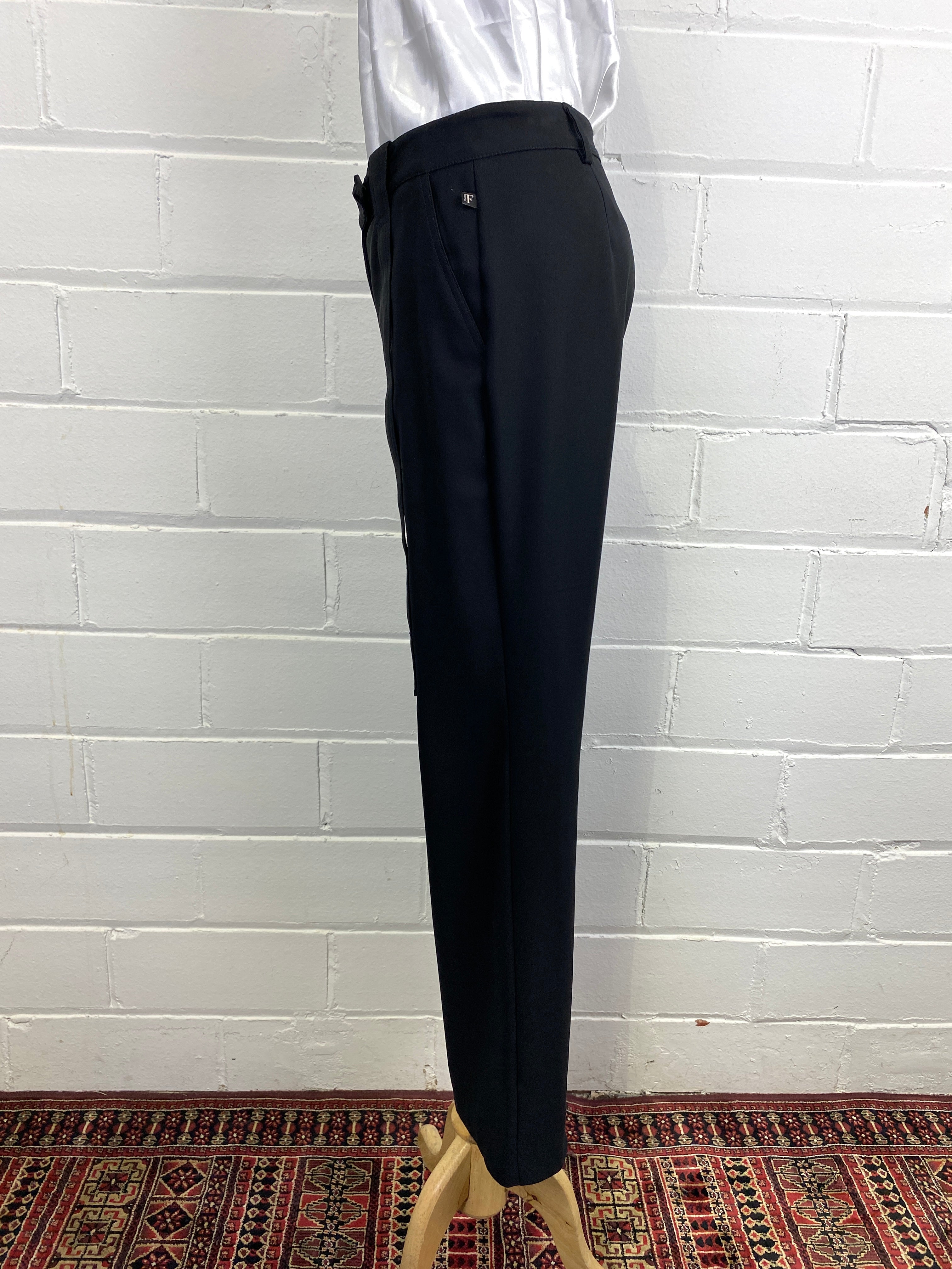 Vintage 1990s/Y2K Black Gianfranco Ferré (Ferré Jeans) Low Waist