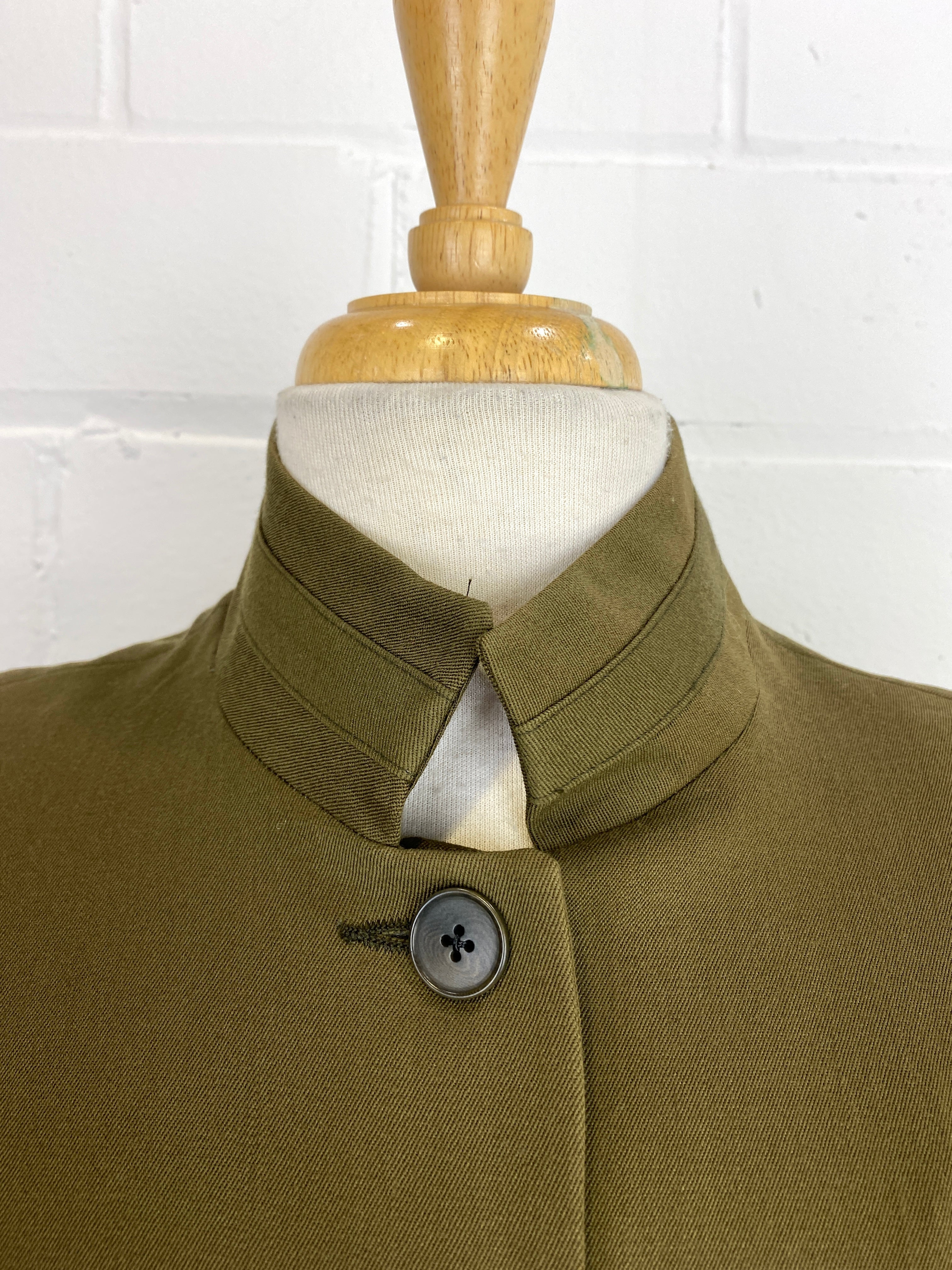 Vintage 1990s Norma Kamali Khaki Wool Jacket, Medium – Ian