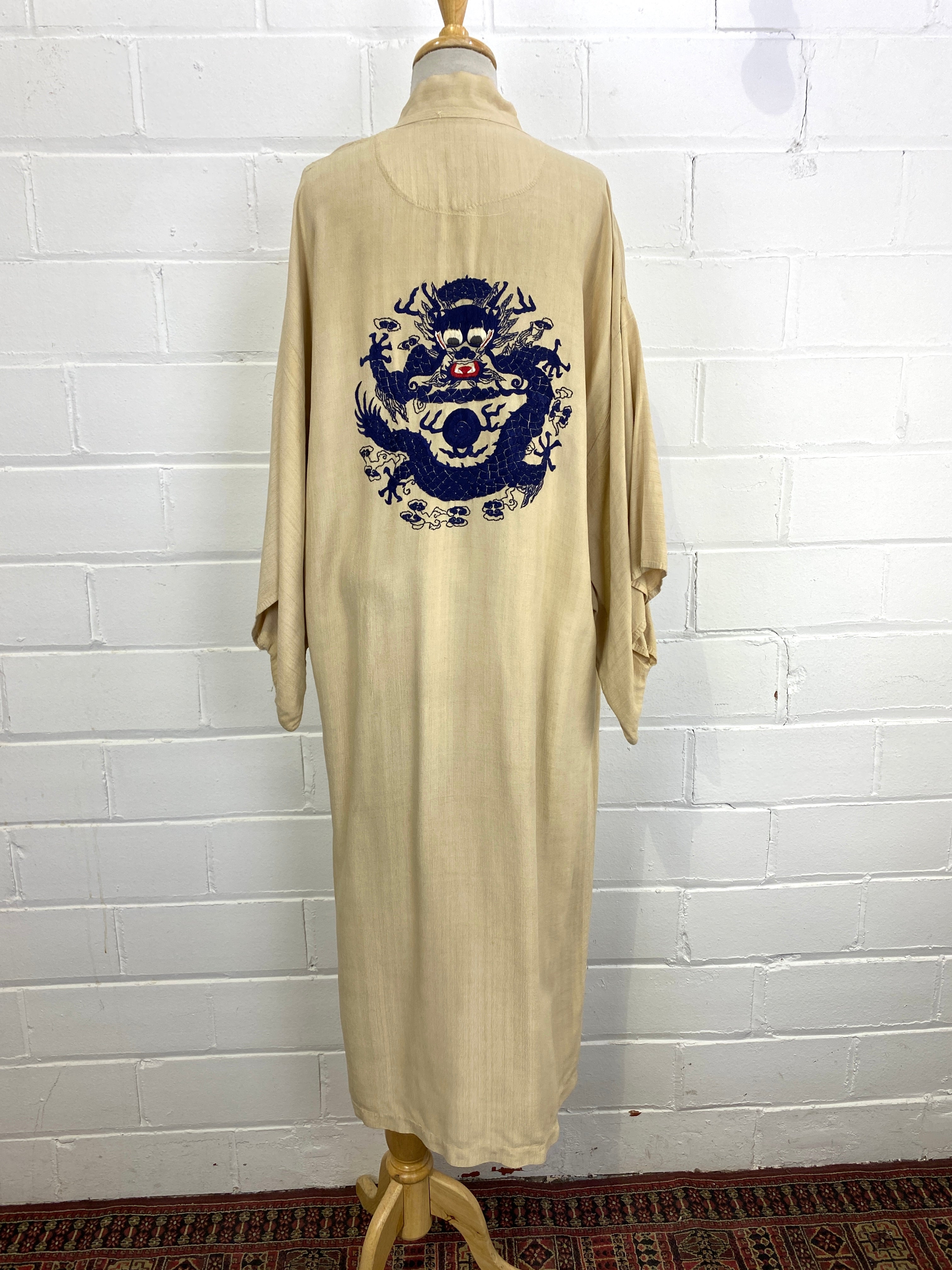 1920s silk dressing outlet gown