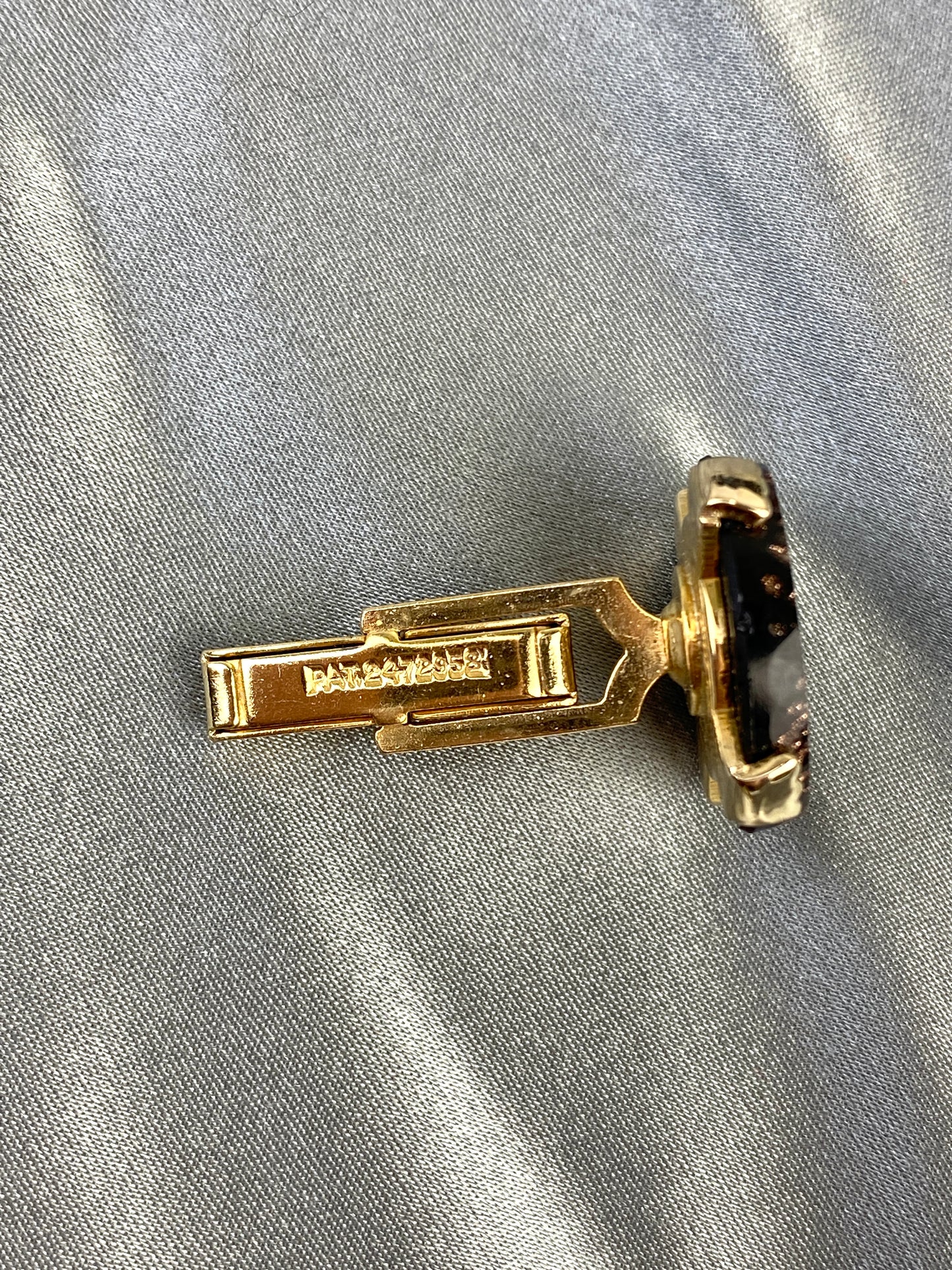 Vintage 1970s 'Napoleon Empereur' Silver Coin Lapel Pin and Tie Bar Clips, 3 Piece