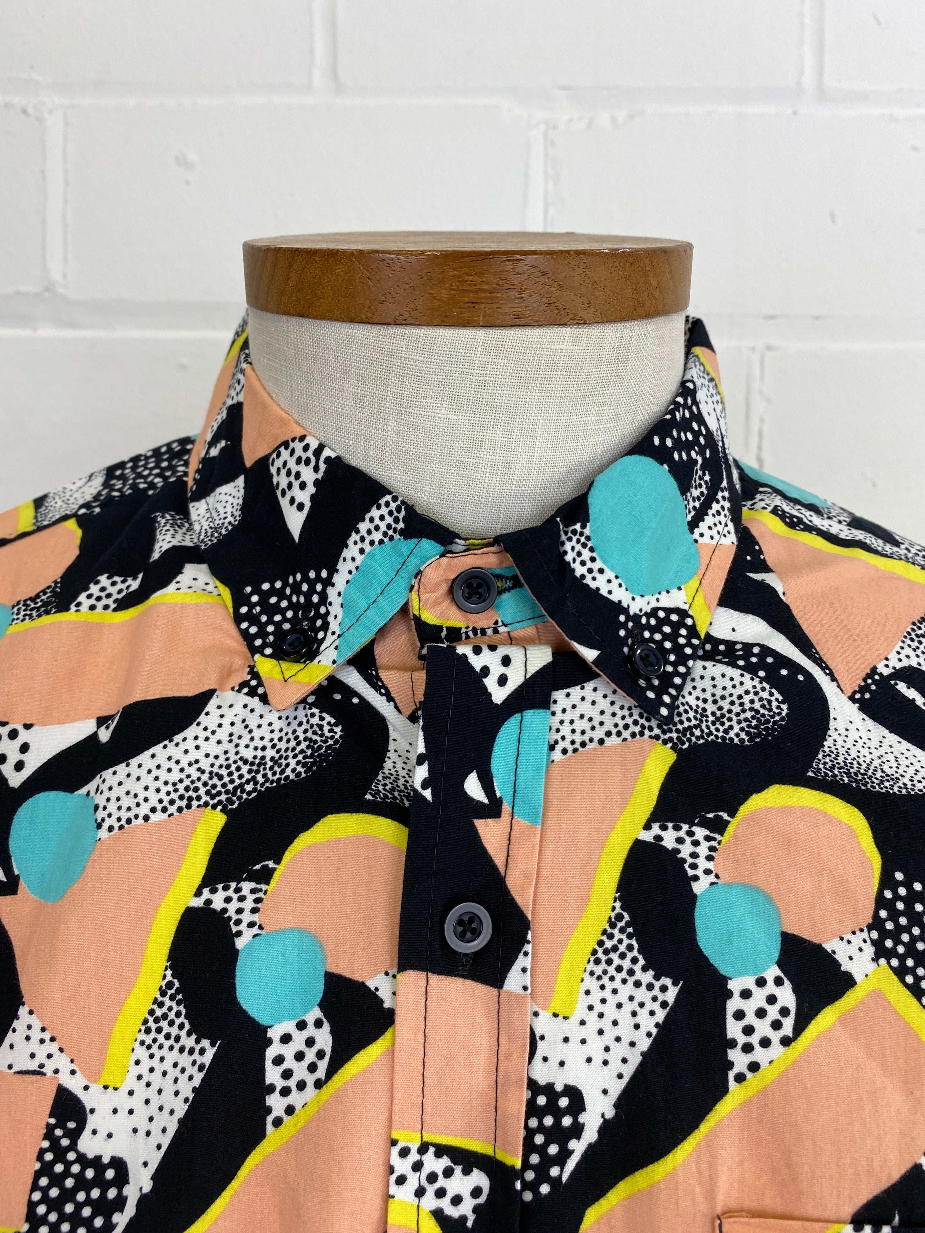 80s style best sale button up