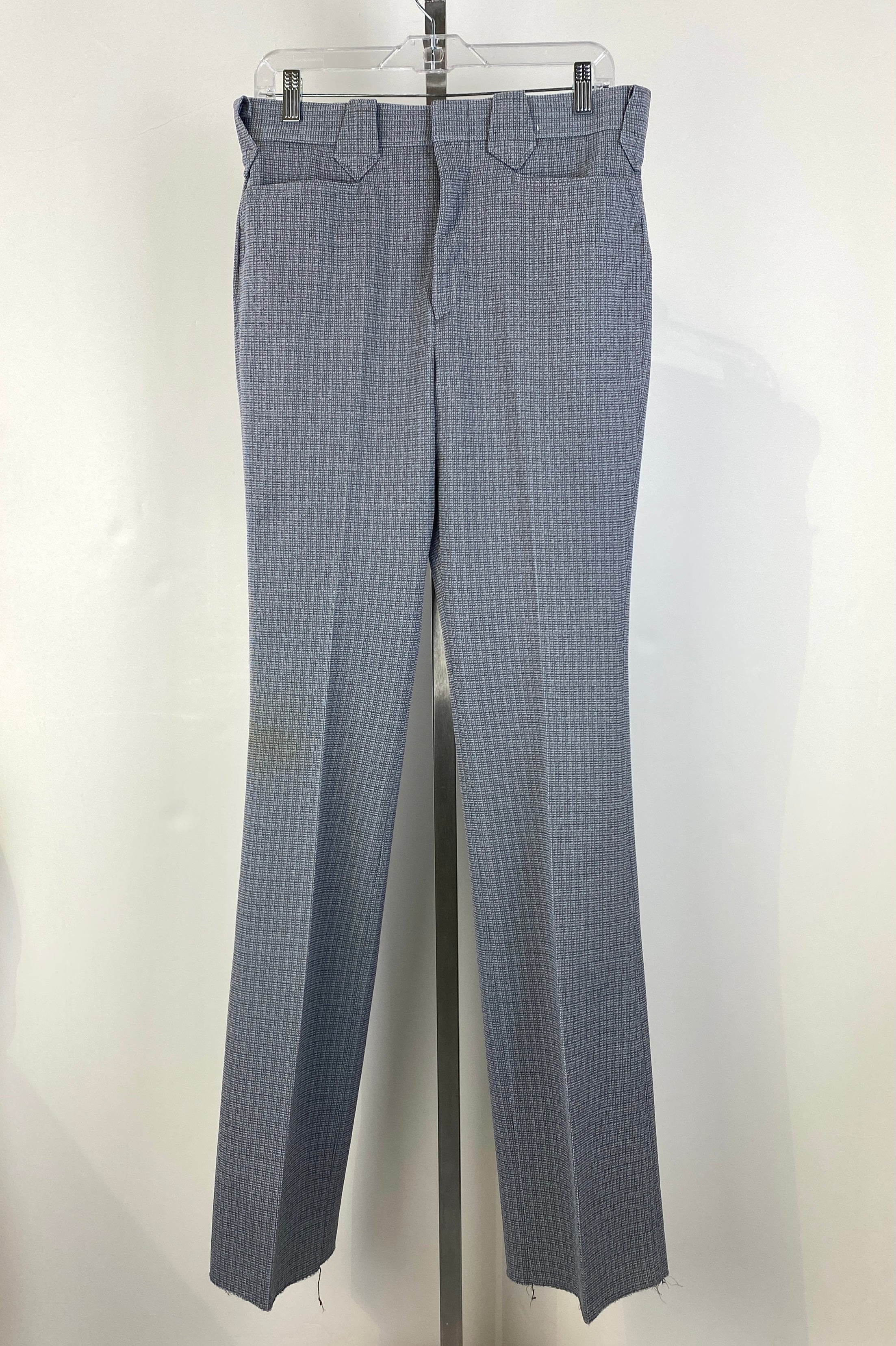 Vintage 1970s Deadstock Polyester Trousers, Men's Grey Lee ...