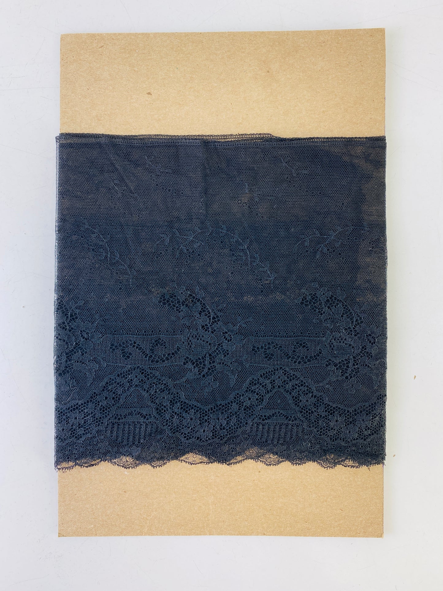 Vintage Black Fine-Net Lace Trim, 1.78m